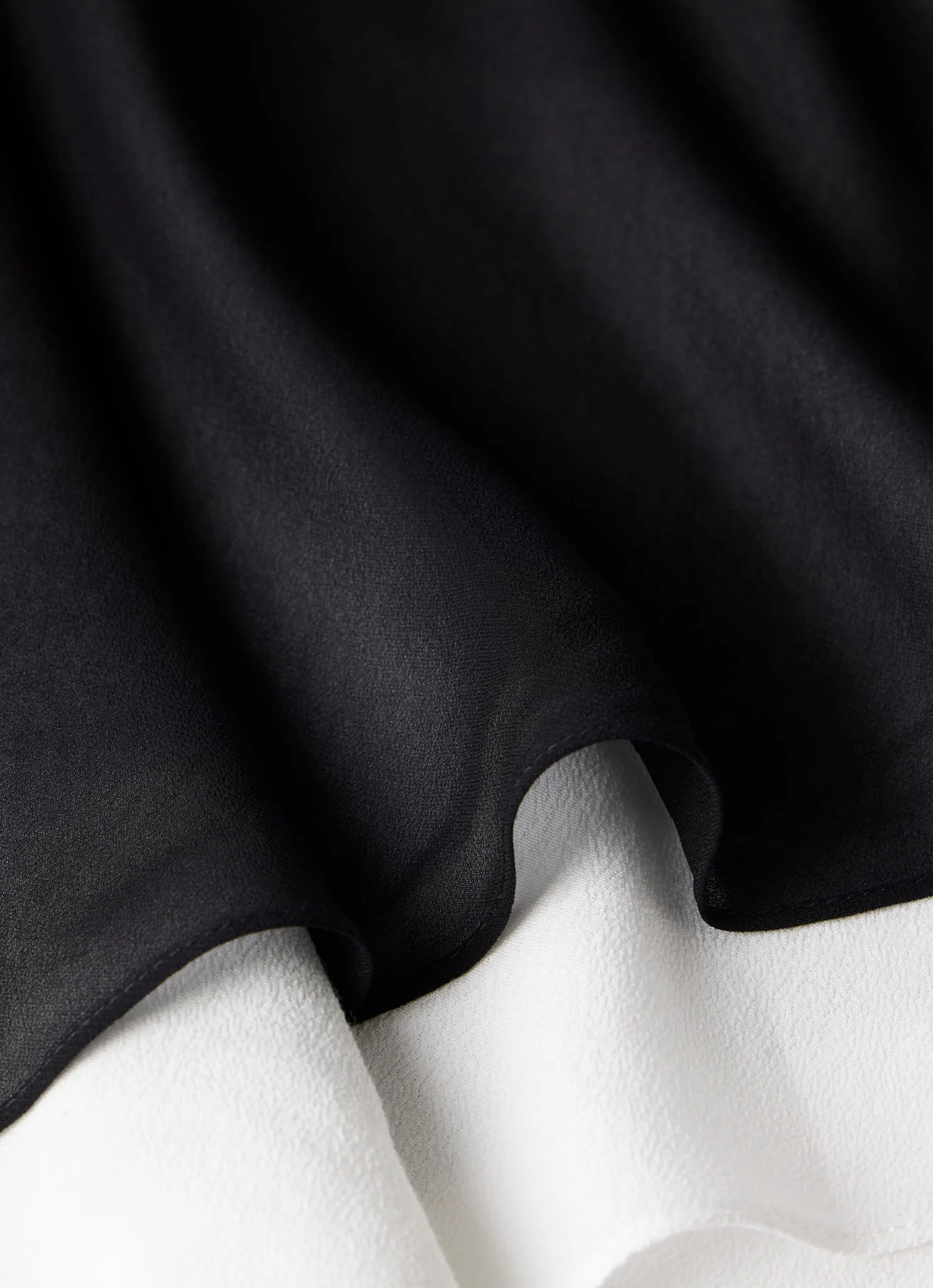 Black Layered Maxi Skirt