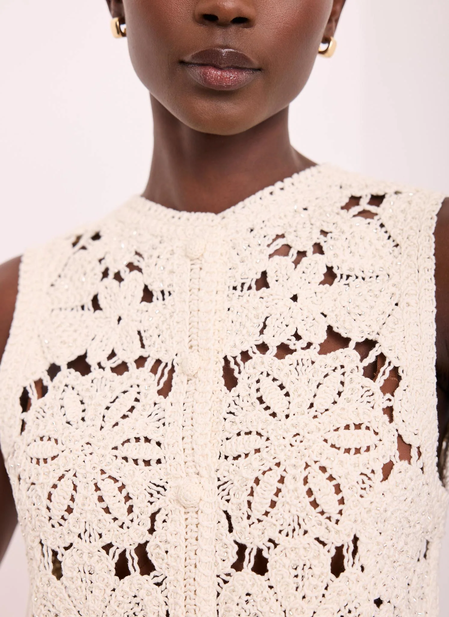 1348-neutral-cotton-blend-embellished-crochet-waistcoat-4.webp Neutral Cotton Blend Embellished Crochet Waistcoat