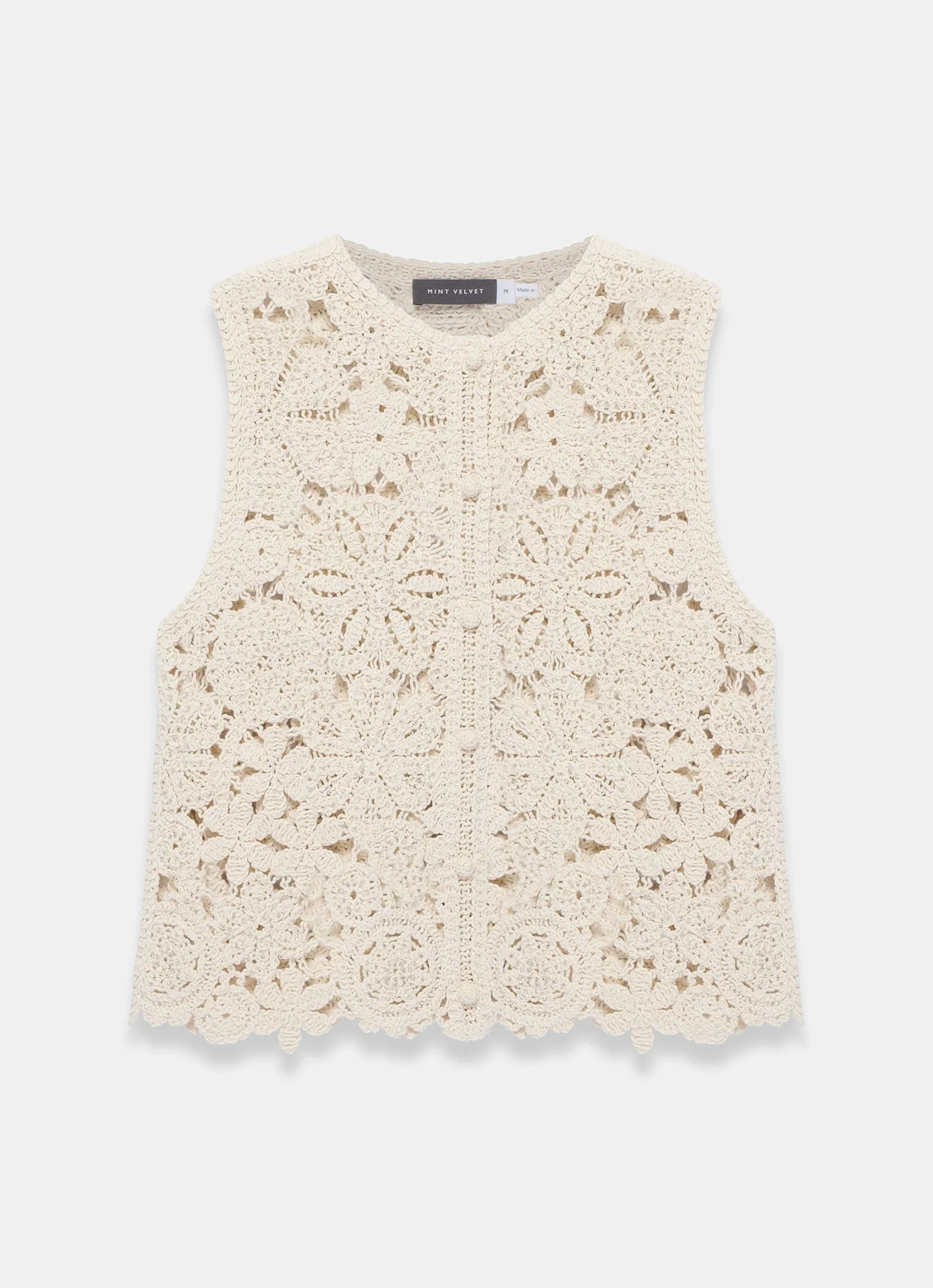 1348-neutral-cotton-blend-embellished-crochet-waistcoat-6.webp Neutral Cotton Blend Embellished Crochet Waistcoat