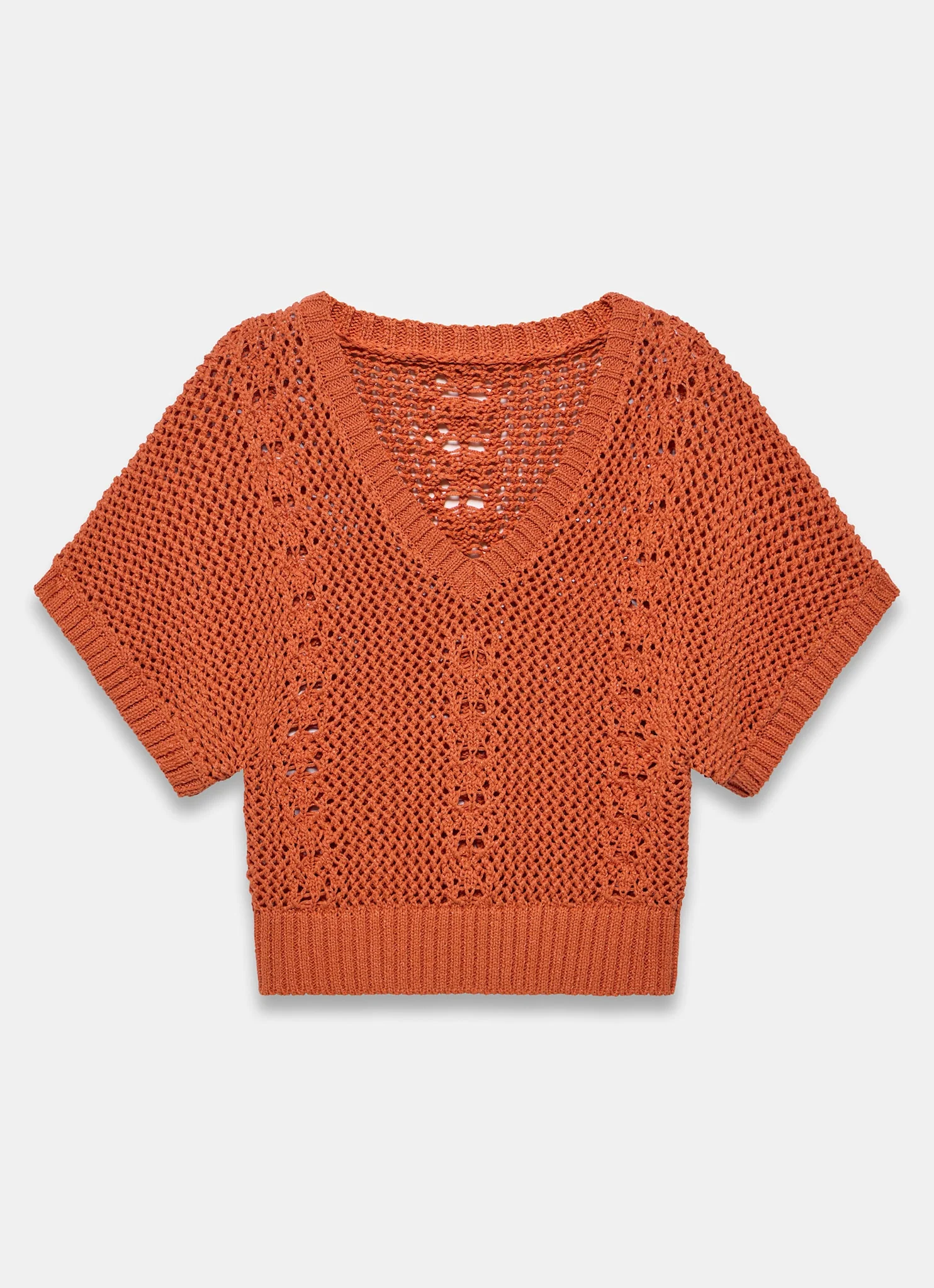 1360-orange-cotton-blend-knit-top-6.webp Orange Cotton Blend Knit Top