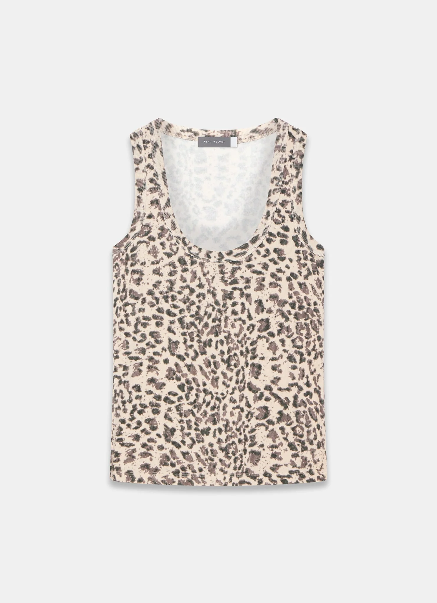 Leopard Print Cotton Vest Top
