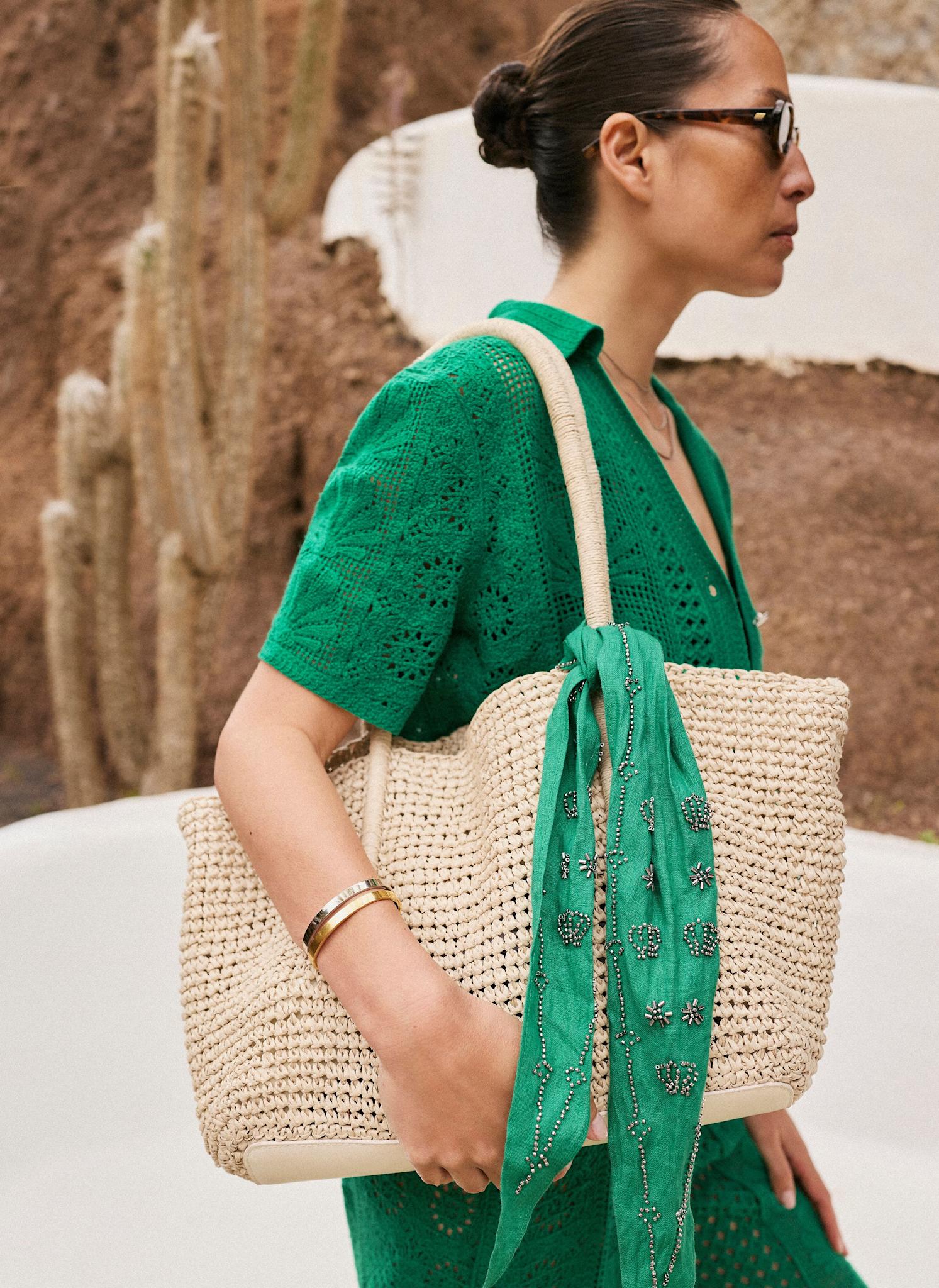 1422-green-crochet-shell-shirt-4.jpg Green Crochet Shell Shirt