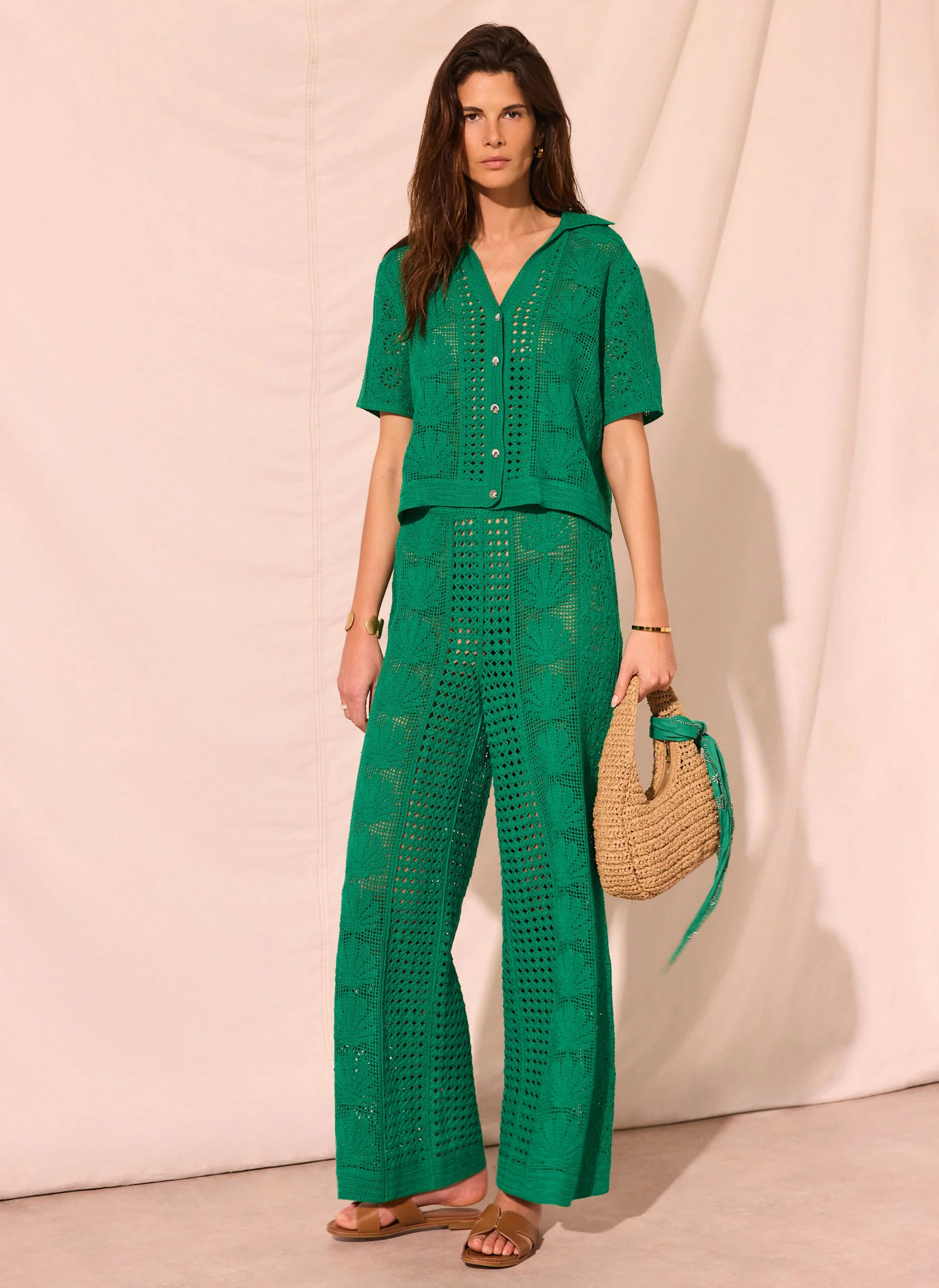 1422-green-crochet-shell-shirt-6.webp Green Crochet Shell Shirt