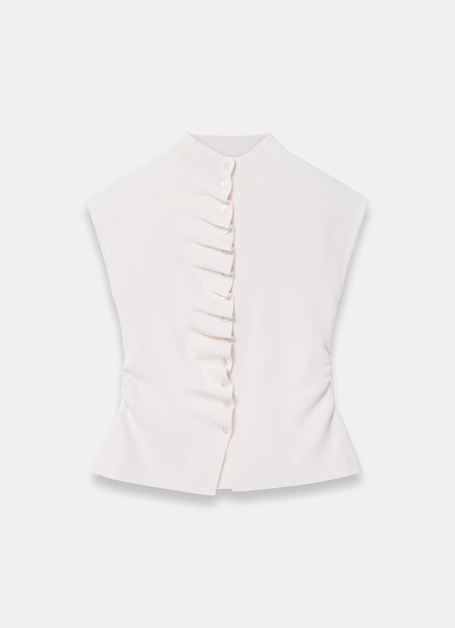 1444-cream-sleeveless-ruffle-knit-top-7.webp Cream Sleeveless Ruffle Knit Top