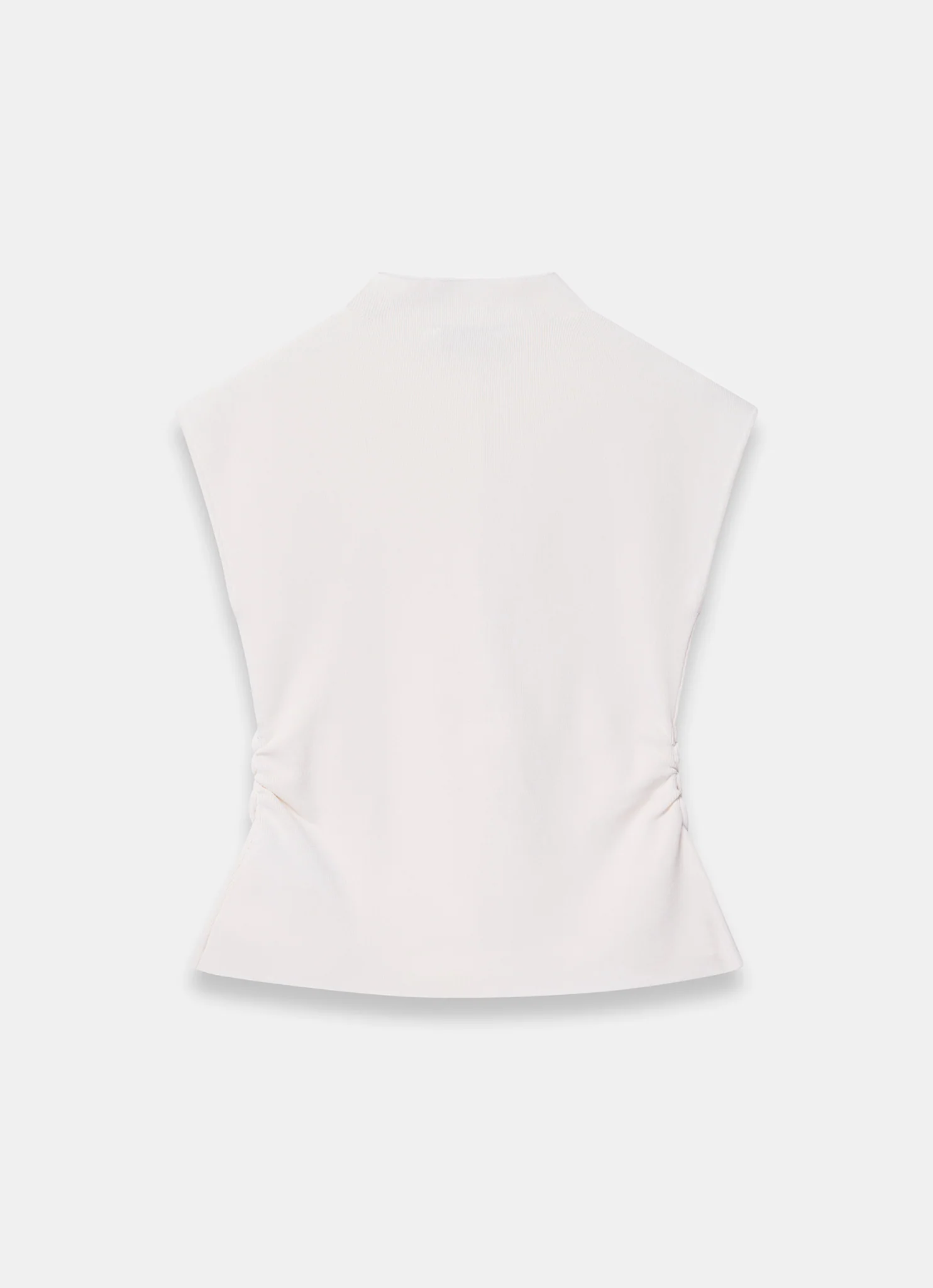 1444-cream-sleeveless-ruffle-knit-top-8.webp Cream Sleeveless Ruffle Knit Top