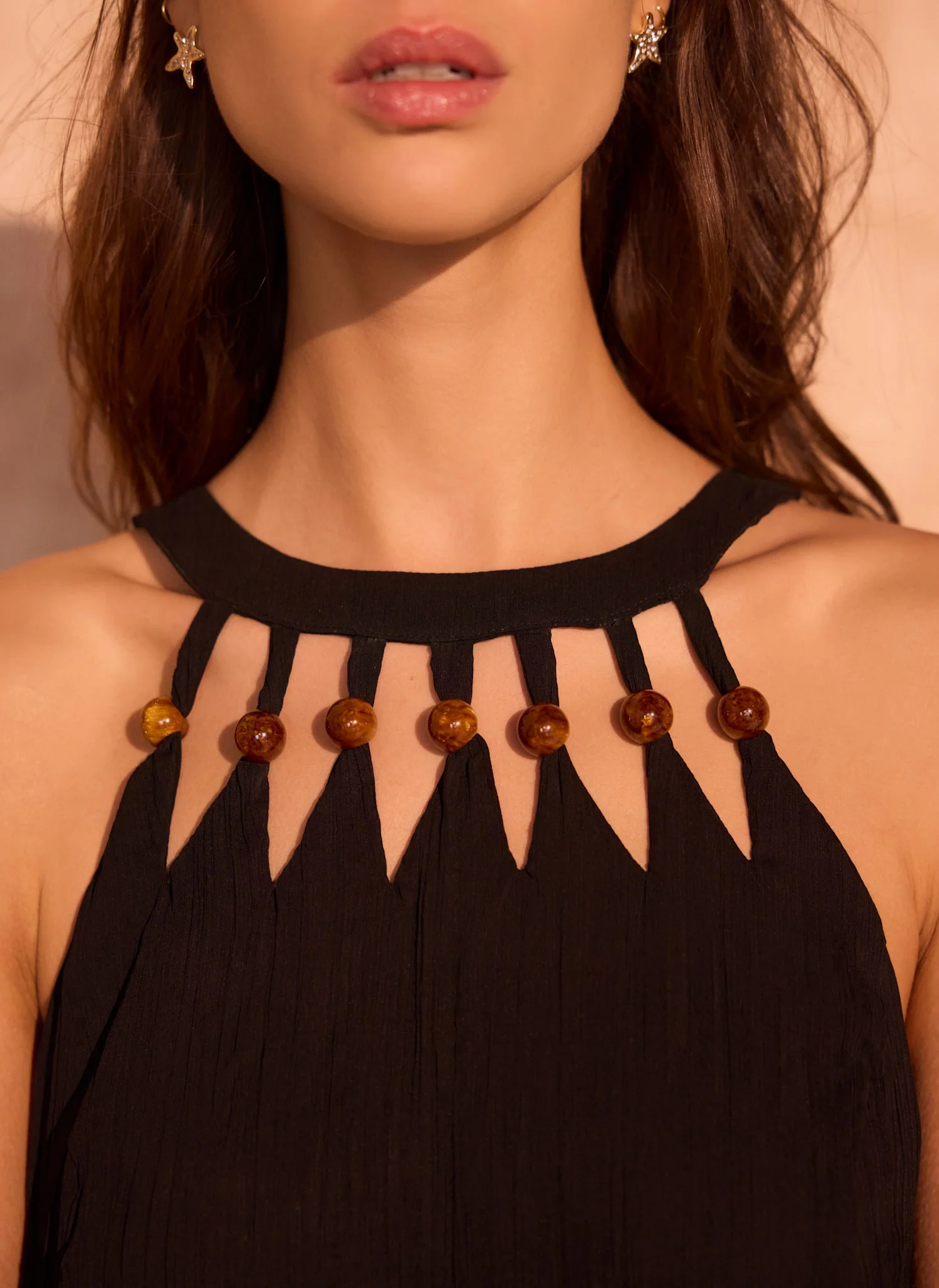 1458-black-beaded-halter-maxi-dress-6.webp Black Beaded Halter Maxi Dress