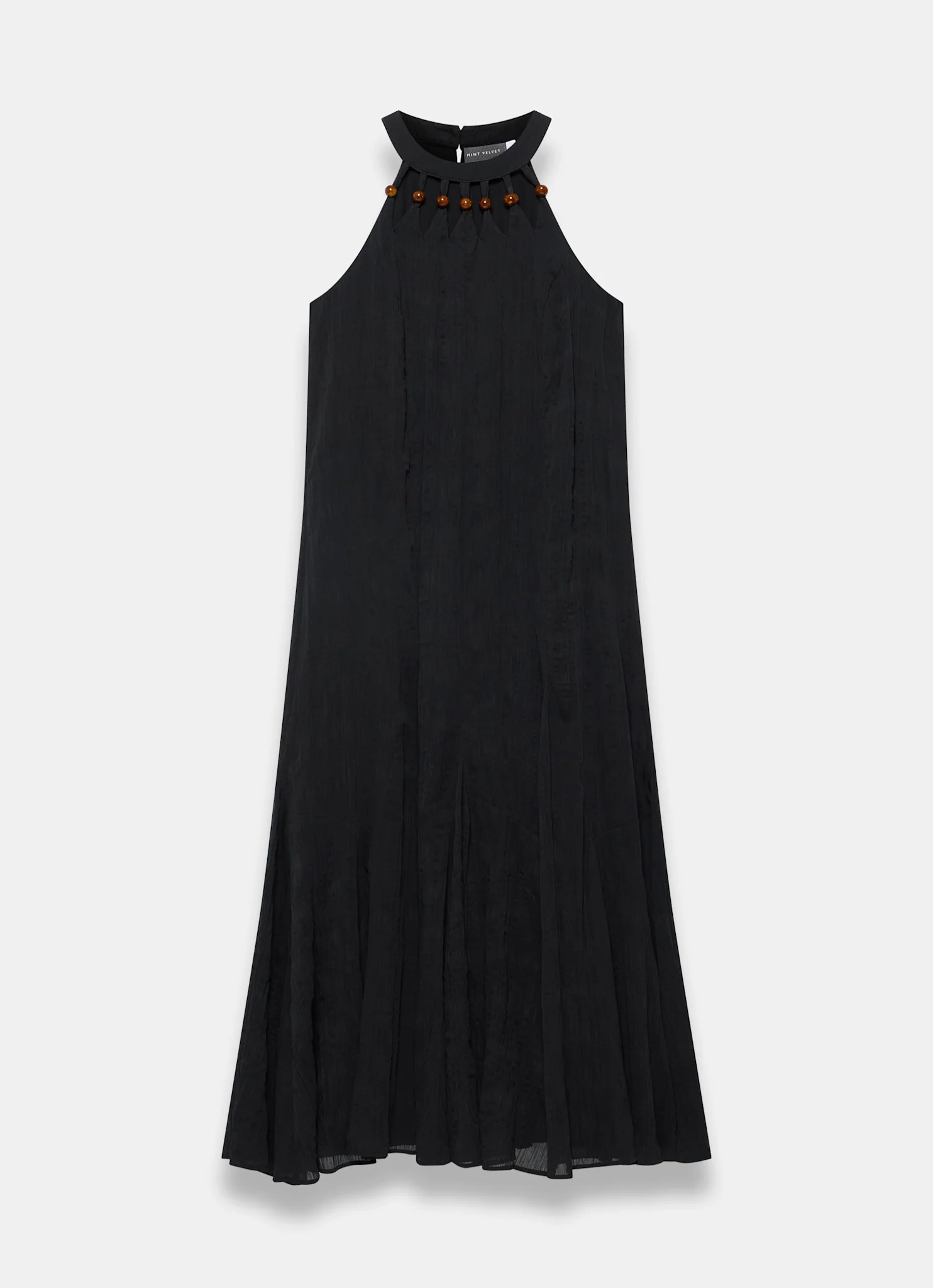 1458-black-beaded-halter-maxi-dress-7.webp Black Beaded Halter Maxi Dress