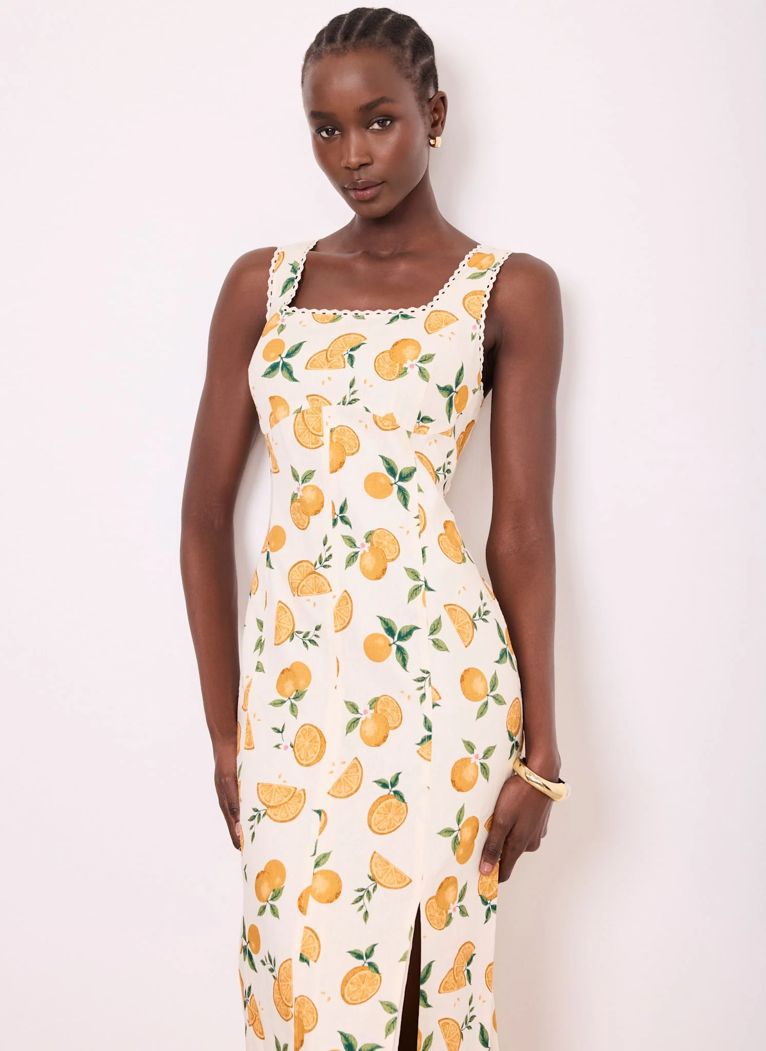 1486-orange-print-linen-blend-midi-dress-4.webp Orange Print Linen Blend Midi Dress