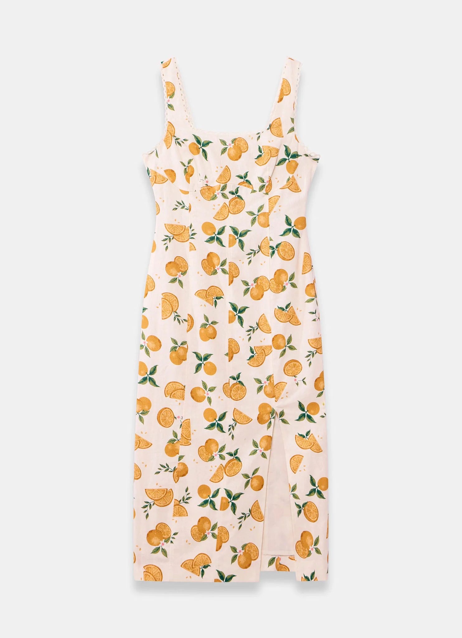 1486-orange-print-linen-blend-midi-dress-7.webp Orange Print Linen Blend Midi Dress