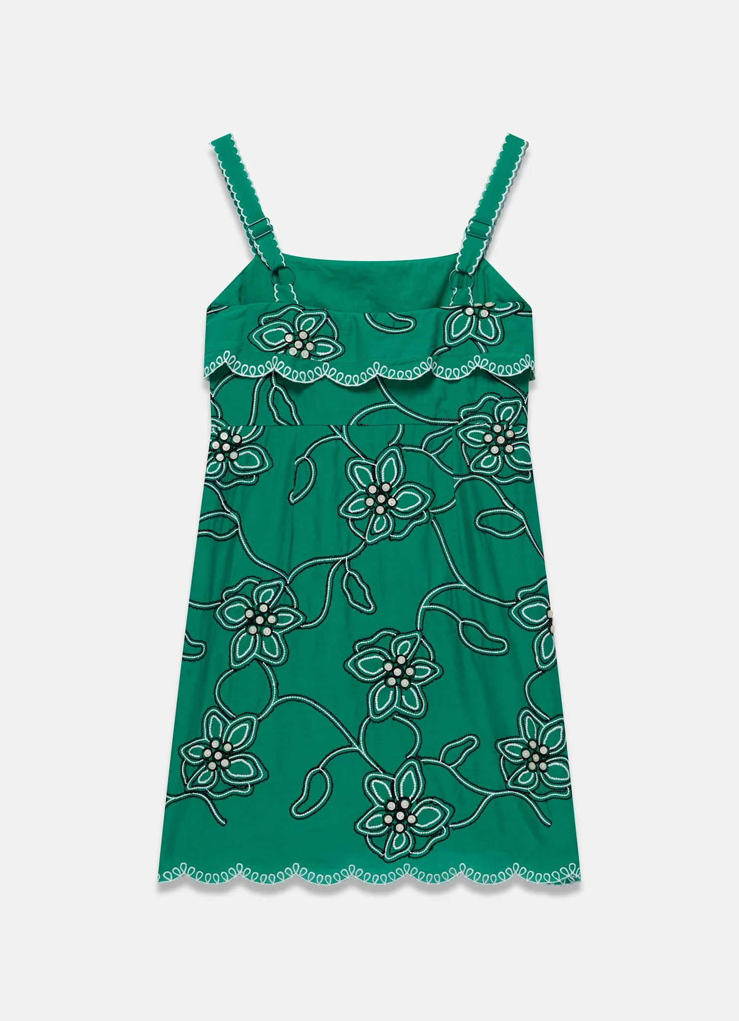 1516-green-cotton-floral-embroidered-mini-dress-7.webp Green Cotton Floral Embroidered Mini Dress