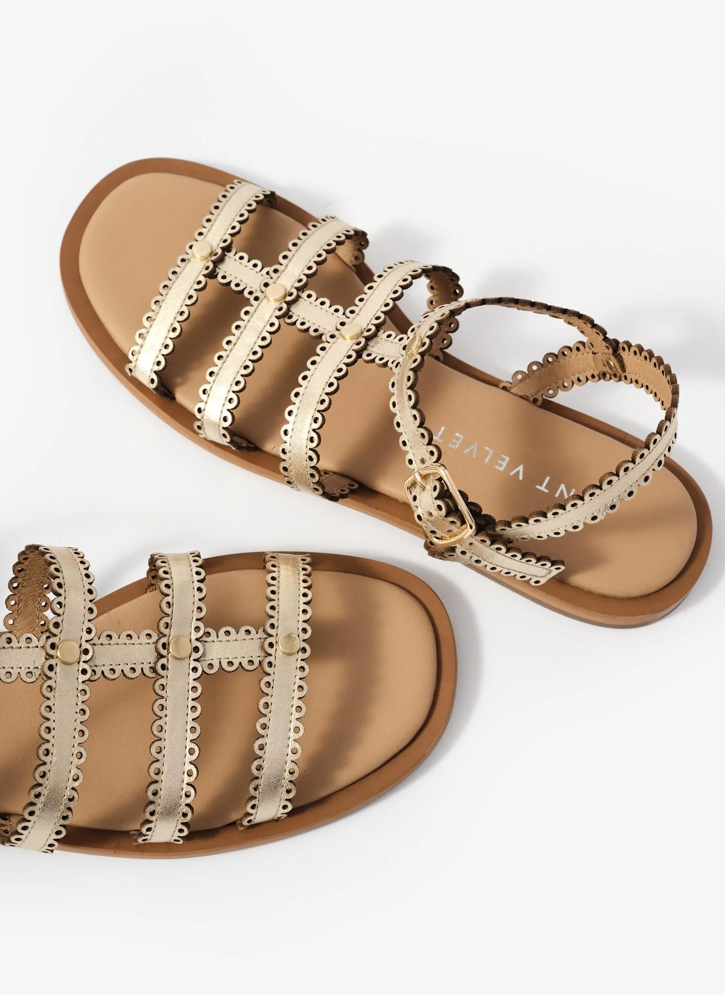 1654-nicola-gold-leather-gladiator-sandals-3.webp Nicola Gold Leather Gladiator Sandals