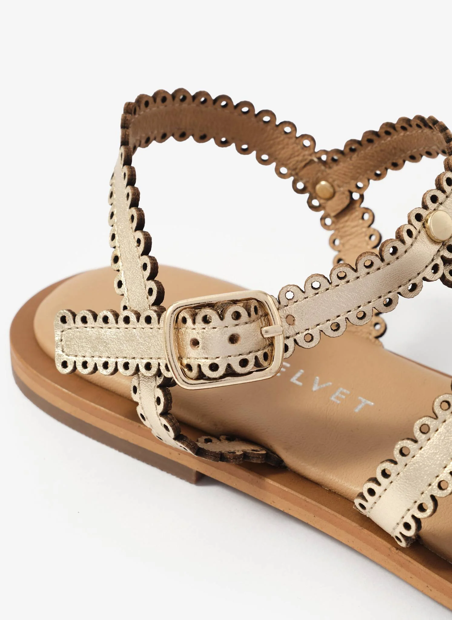1654-nicola-gold-leather-gladiator-sandals-4.webp Nicola Gold Leather Gladiator Sandals