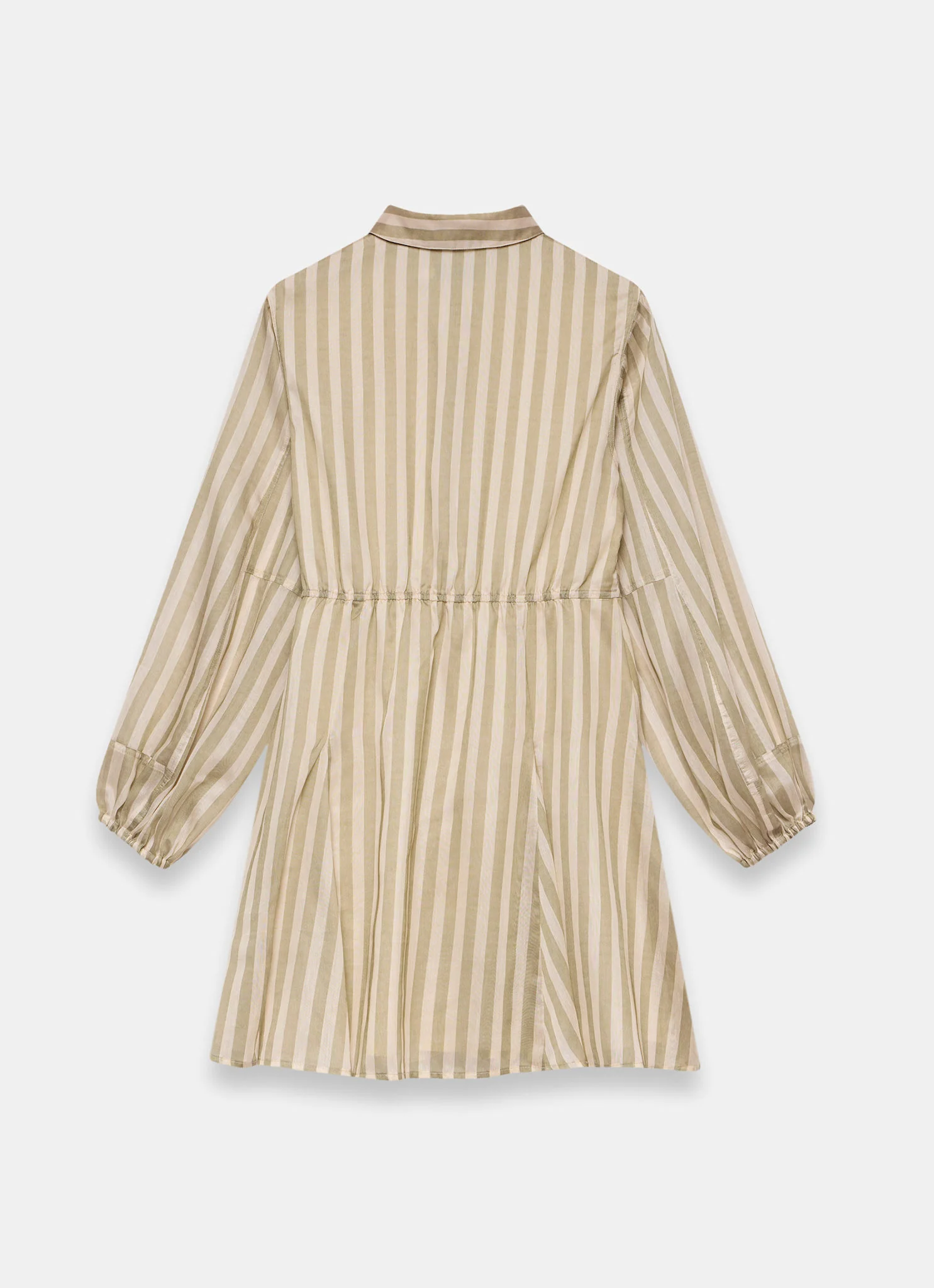 Khaki Stripe Wrap Mini Dress