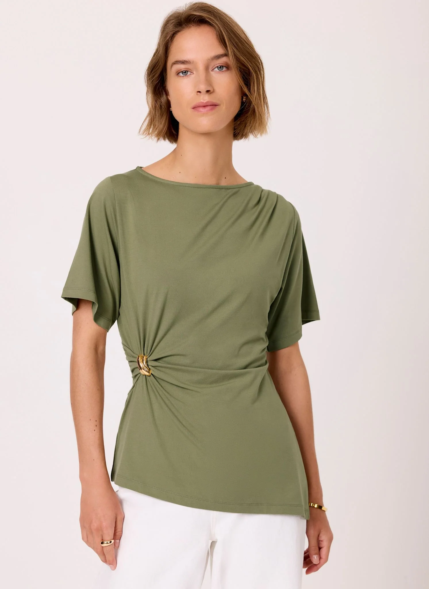 184-xs-xs-variation-2.webp Khaki Gathered Detail Top
