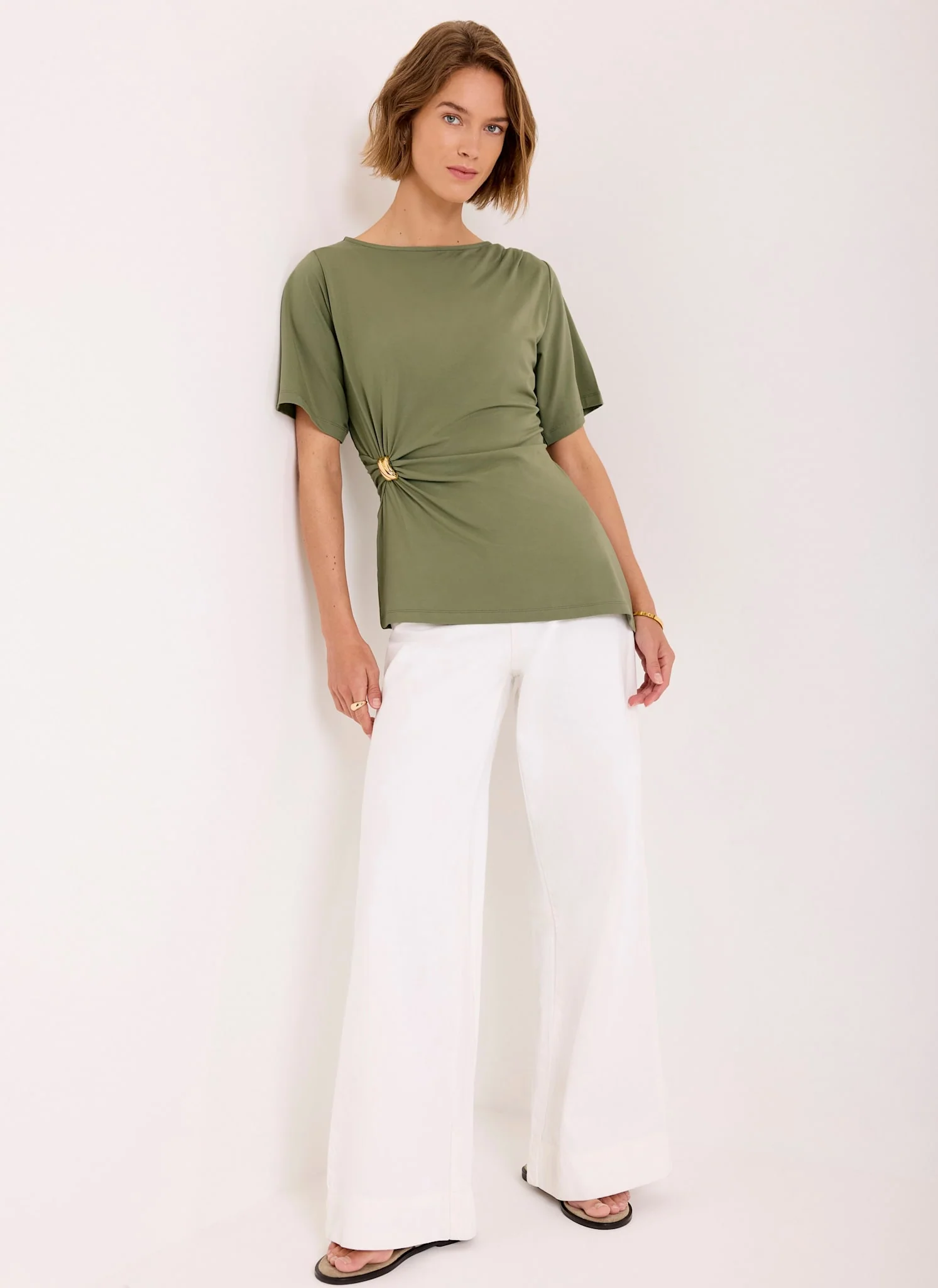 185-dir-5dbc98dcc983-s-variation-3.webp Khaki Gathered Detail Top