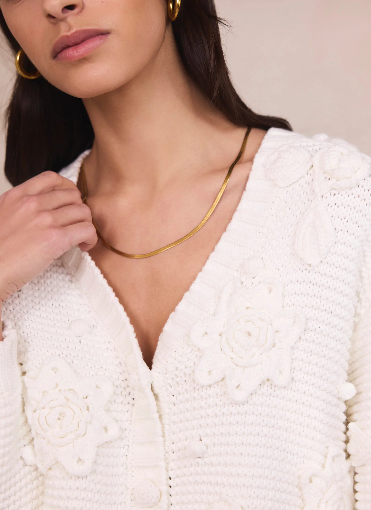 1856-cream-applique-flower-cardigan-4.webp Cream Applique Flower Cardigan