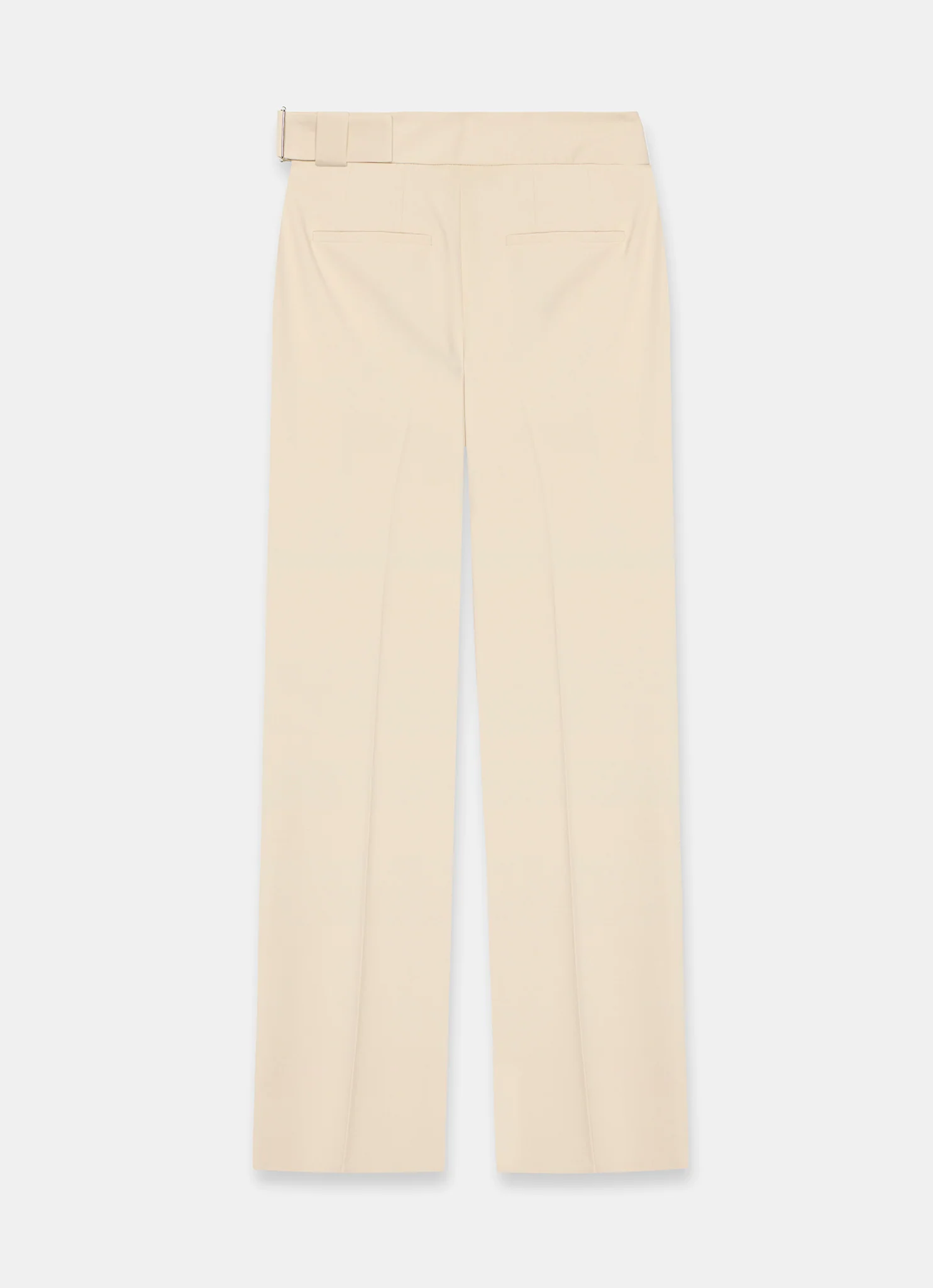 Neutral Tapered Buckle Detail Trousers