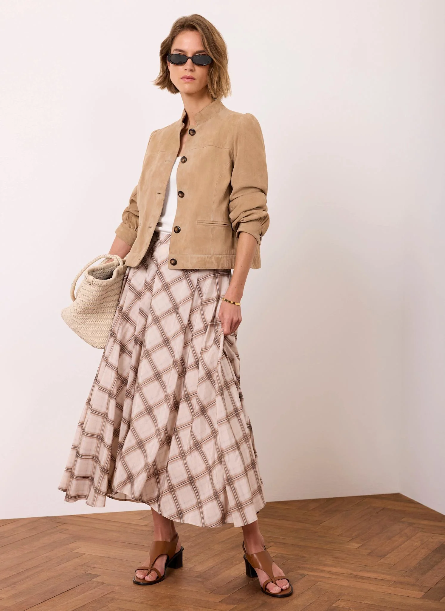 189-neutral-checked-print-midi-skirt-2.webp Neutral Checked Print Midi Skirt