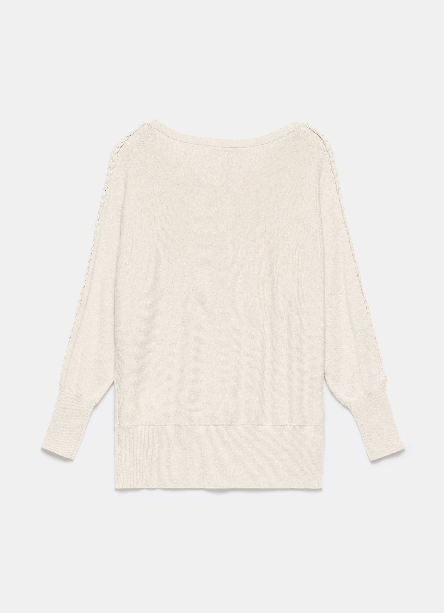 1932-neutral-cotton-blend-batwing-jumper-7.webp Neutral Cotton Blend Batwing Jumper