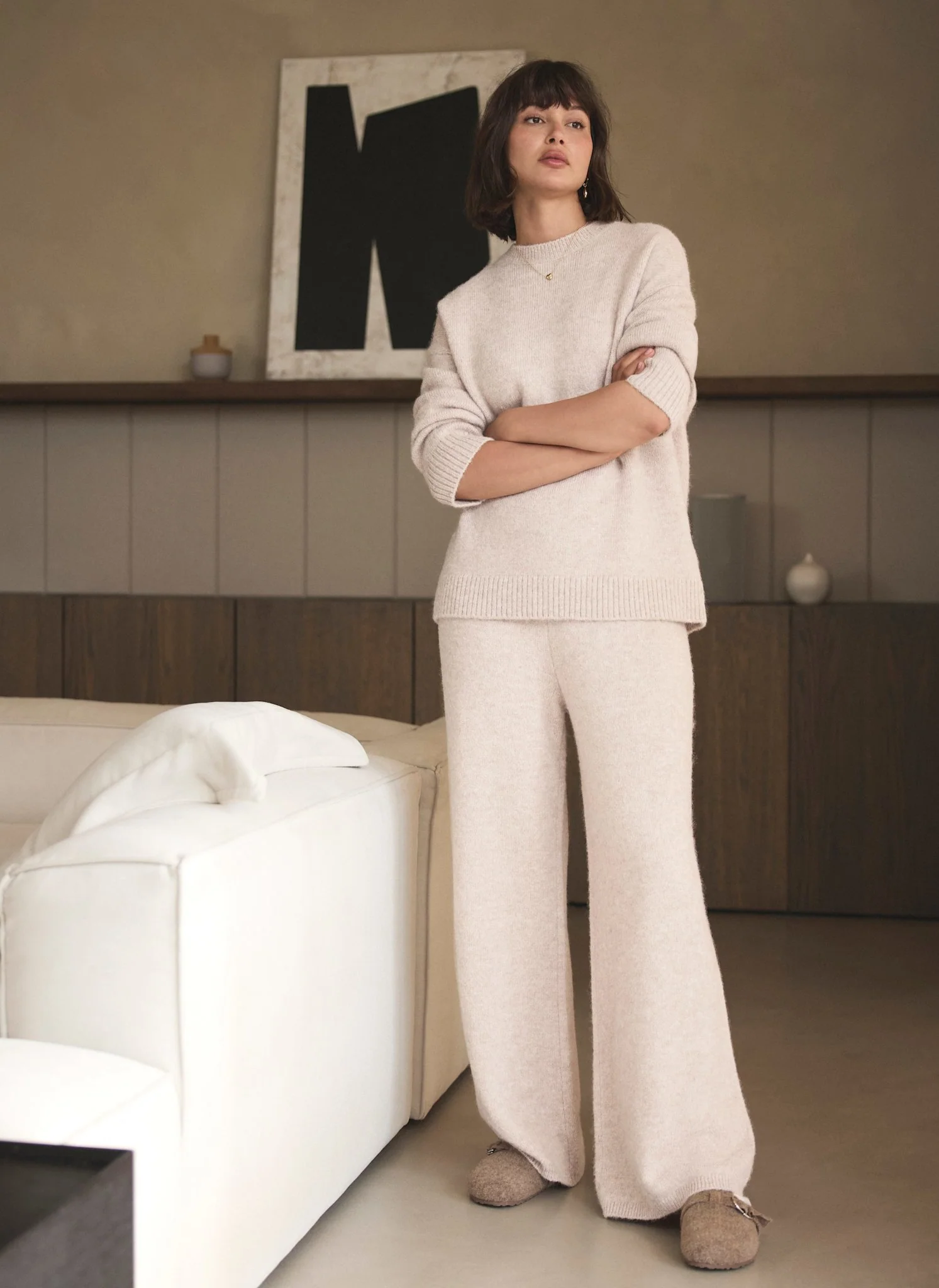 1938-neutral-wool-blend-longline-knit-jumper-5.webp Neutral Wool Blend Longline Knit Jumper