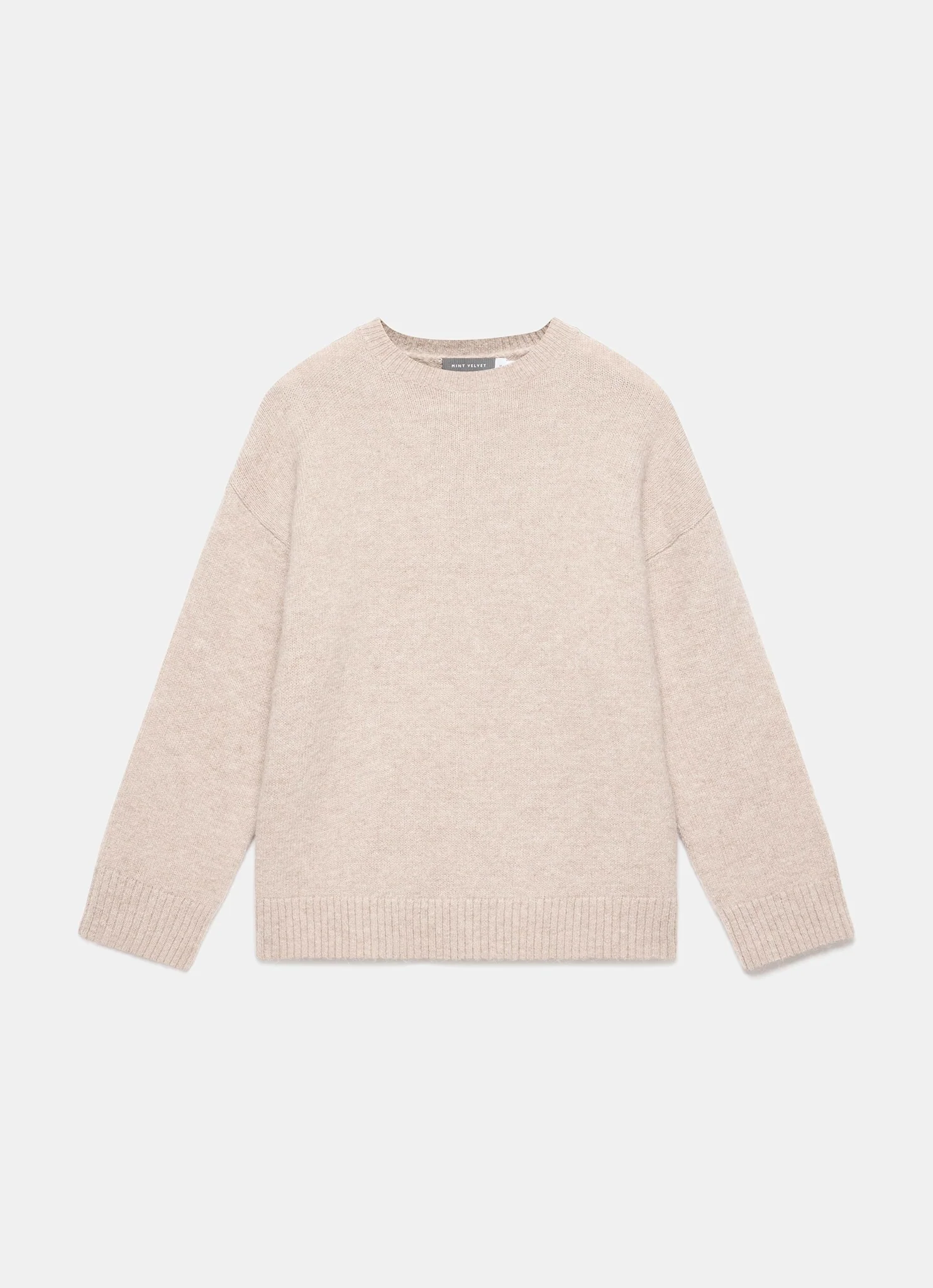 1938-neutral-wool-blend-longline-knit-jumper-7.webp Neutral Wool Blend Longline Knit Jumper