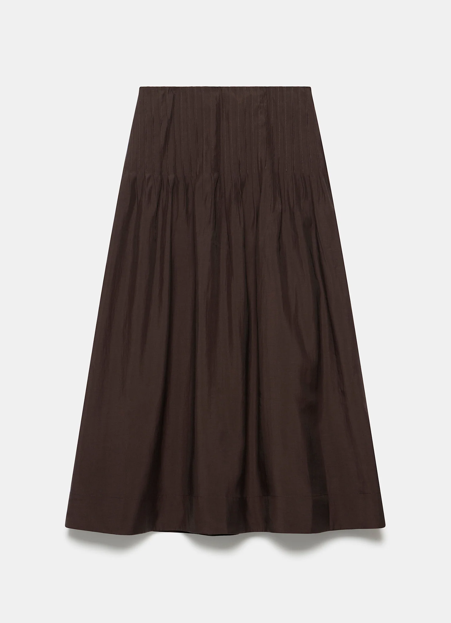 2016-brown-pintuck-maxi-skirt-7.webp Brown Pintuck Maxi Skirt