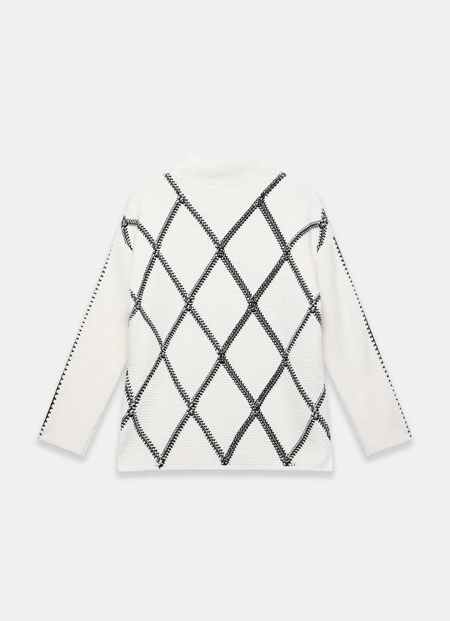Cream Diamond Stitch Jumper