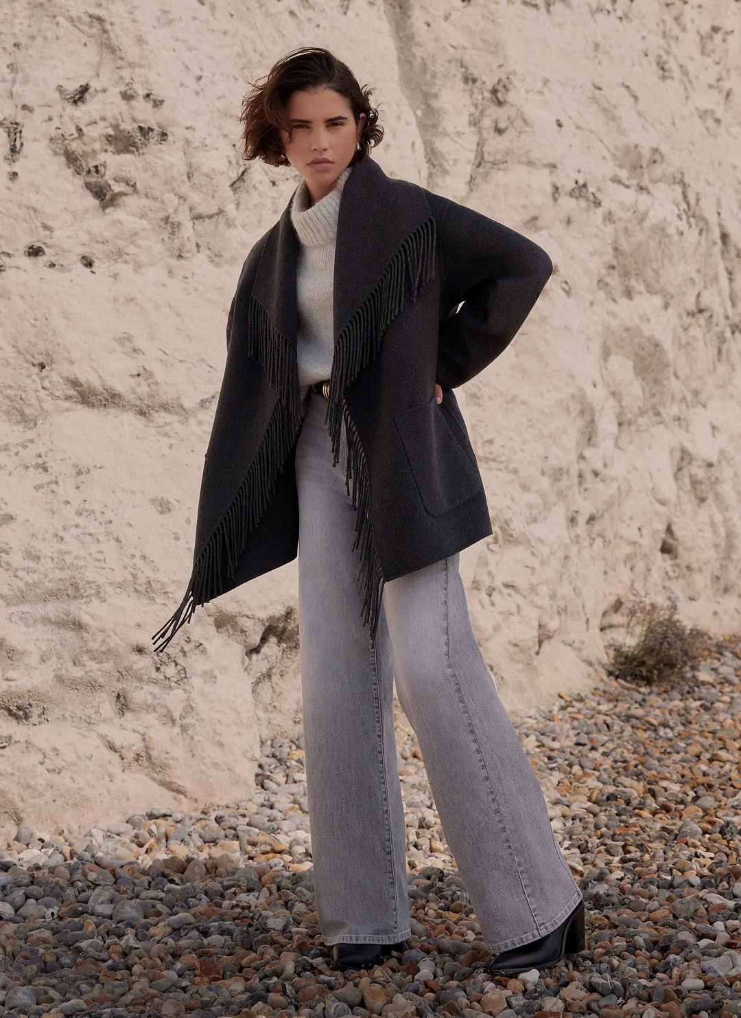 2052-grey-wool-blend-hand-finished-tassel-coat-2.webp Grey Wool Blend Hand Finished Tassel Coat
