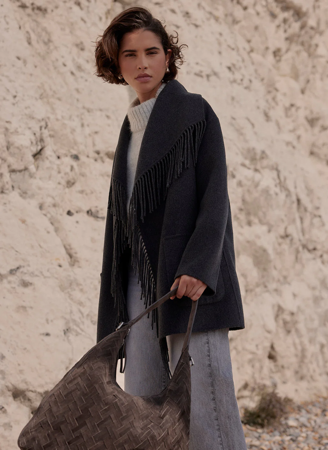 2052-grey-wool-blend-hand-finished-tassel-coat-4.webp Grey Wool Blend Hand Finished Tassel Coat