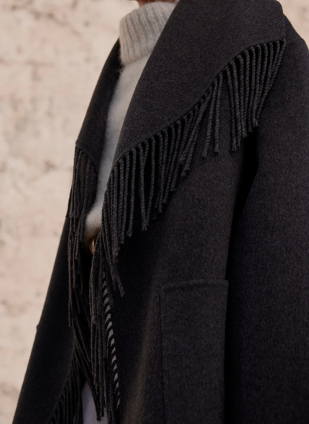 2052-grey-wool-blend-hand-finished-tassel-coat-5.webp Grey Wool Blend Hand Finished Tassel Coat