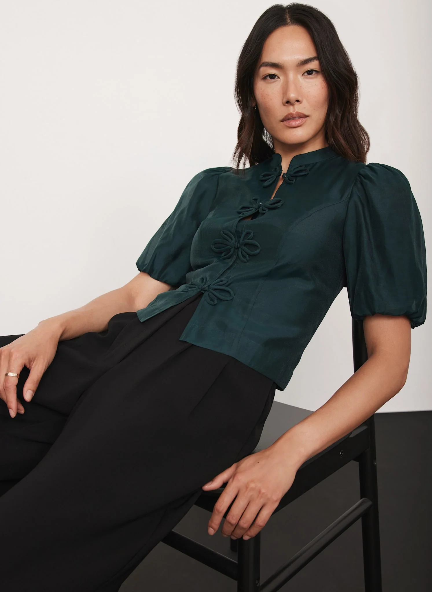 2058-green-puff-sleeve-top-1.webp Green Puff Sleeve Top