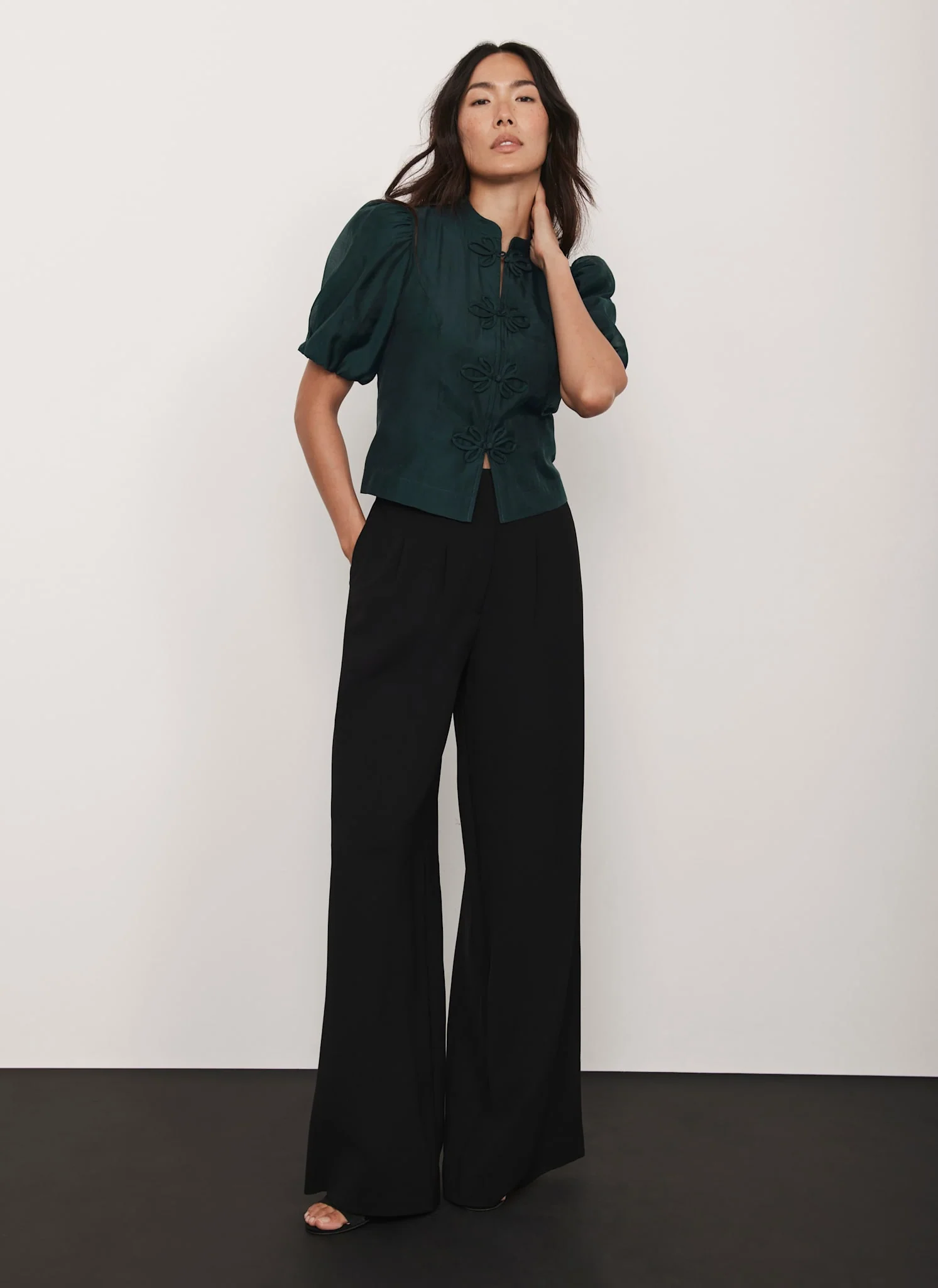 2058-green-puff-sleeve-top-5.webp Green Puff Sleeve Top