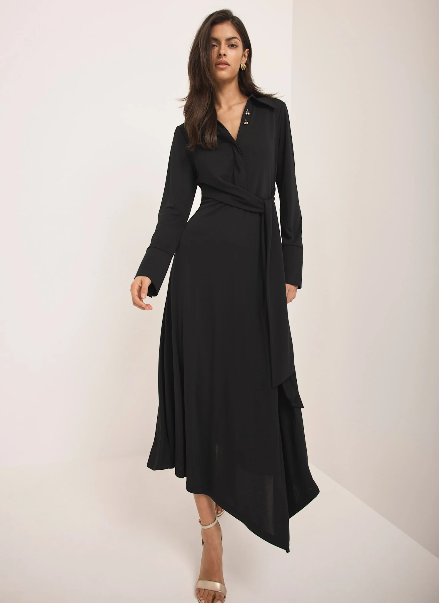 2066-black-tie-front-maxi-dress-1.webp Black Tie Front Maxi Dress