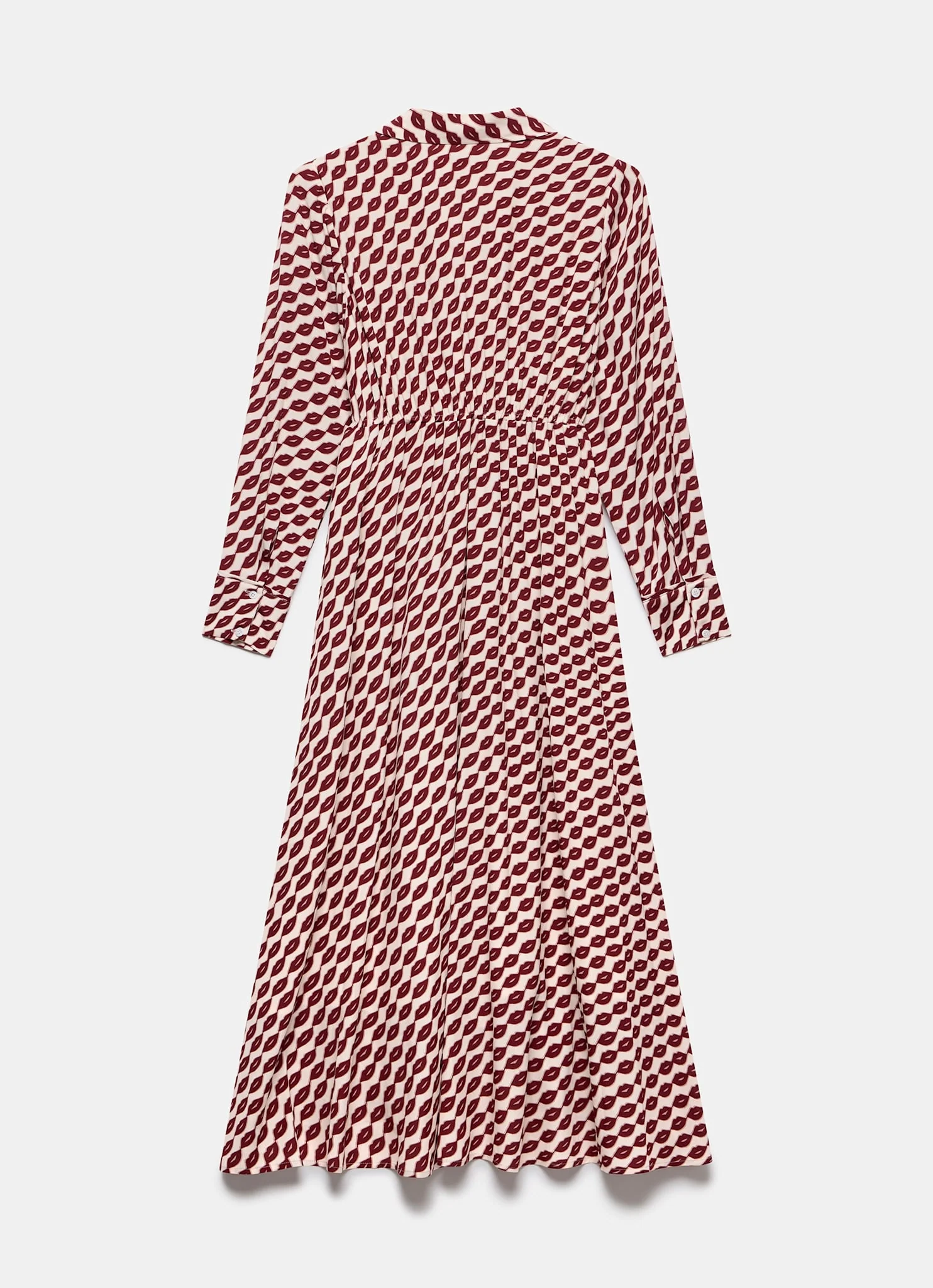 2090-red-lip-print-midi-shirt-dress-8.webp Red Lip Print Midi Shirt Dress