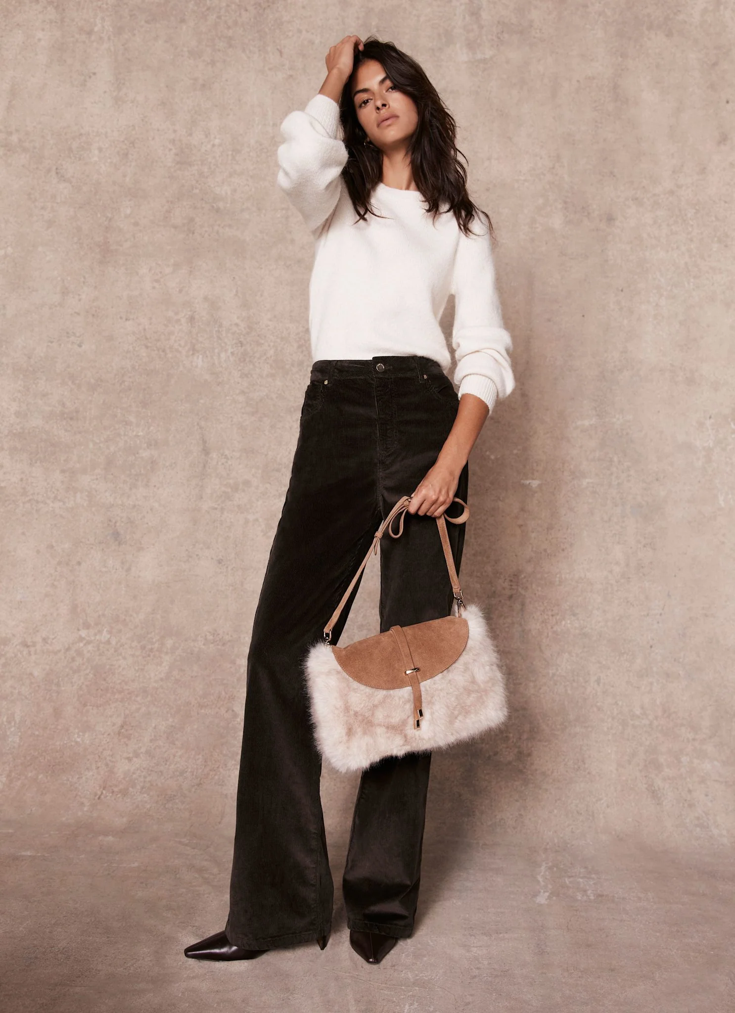 2158-brown-corduroy-flared-trousers-1.webp Brown Corduroy Flared Trousers