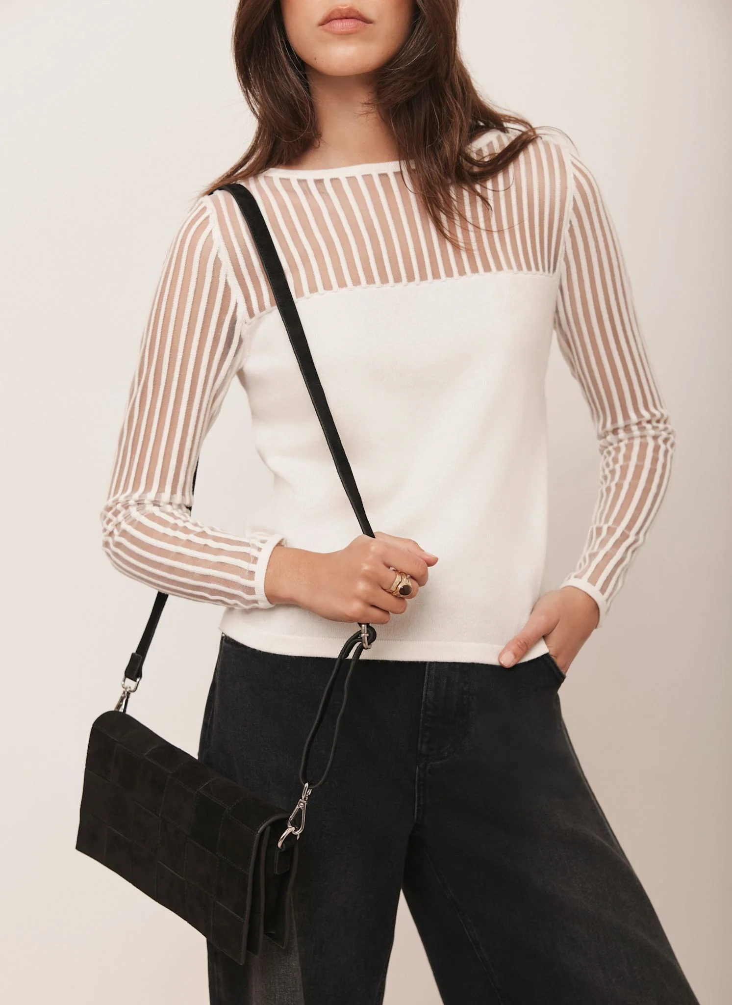 2186-cream-sheer-knit-top-4.webp Cream Sheer Knit Top