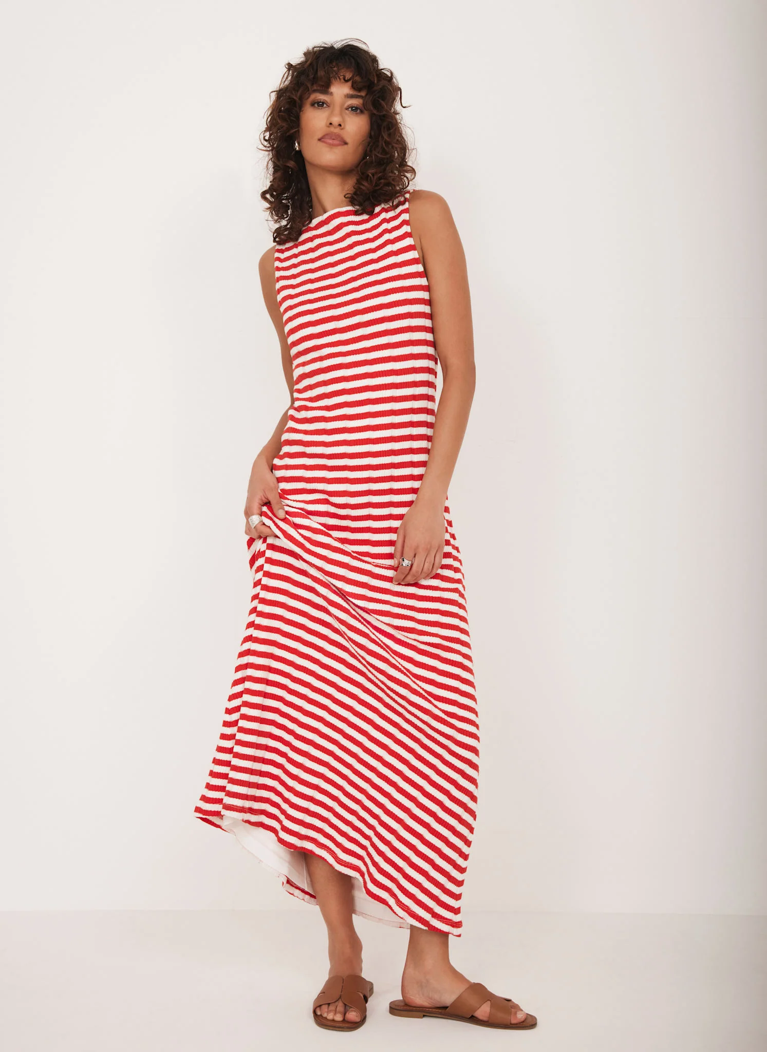 2200-red-striped-jersey-maxi-dress-2.webp Red Striped Jersey Maxi Dress