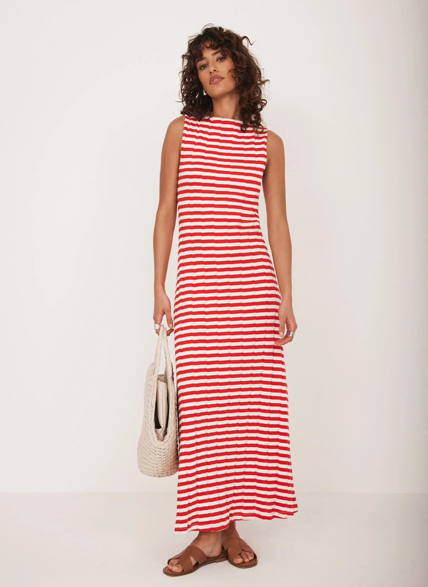 2200-red-striped-jersey-maxi-dress-3.webp Red Striped Jersey Maxi Dress