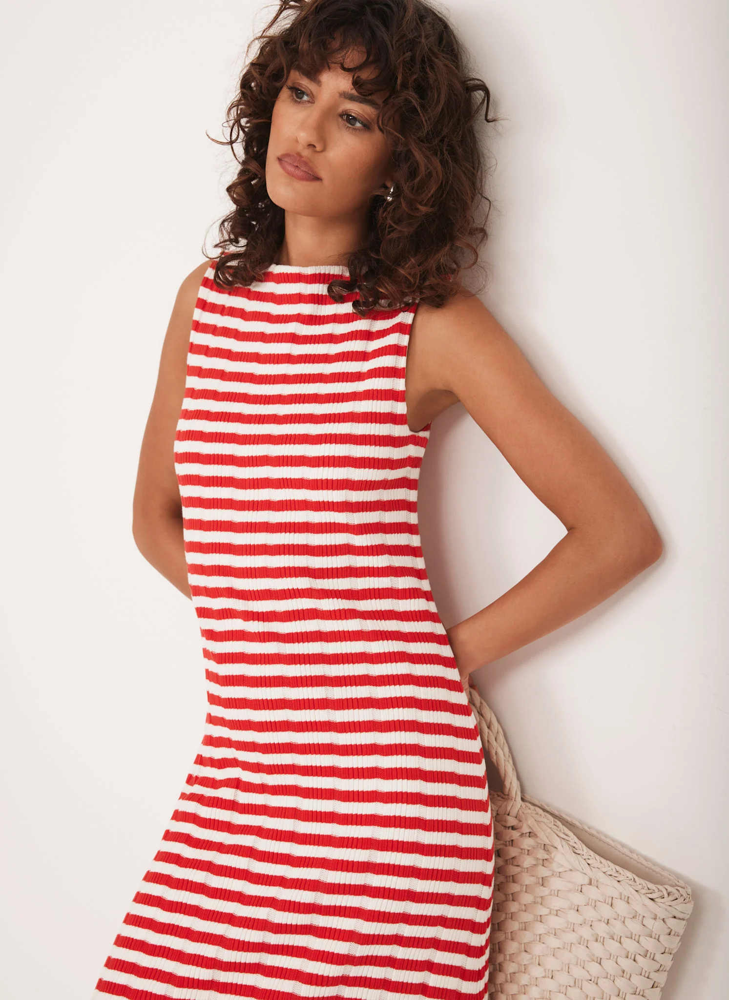 2200-red-striped-jersey-maxi-dress-4.webp Red Striped Jersey Maxi Dress