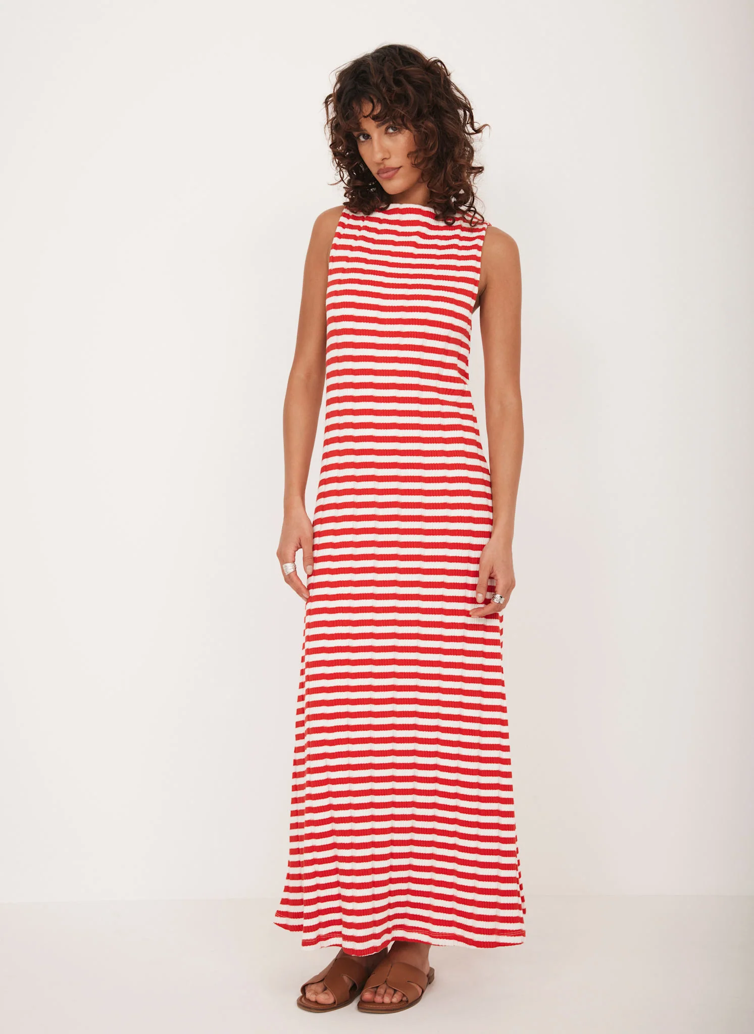 2200-red-striped-jersey-maxi-dress-5.webp Red Striped Jersey Maxi Dress