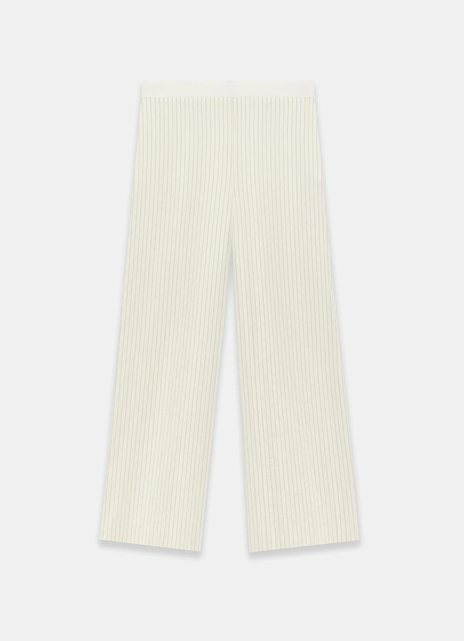 Neutral Stripe Wide Trousers