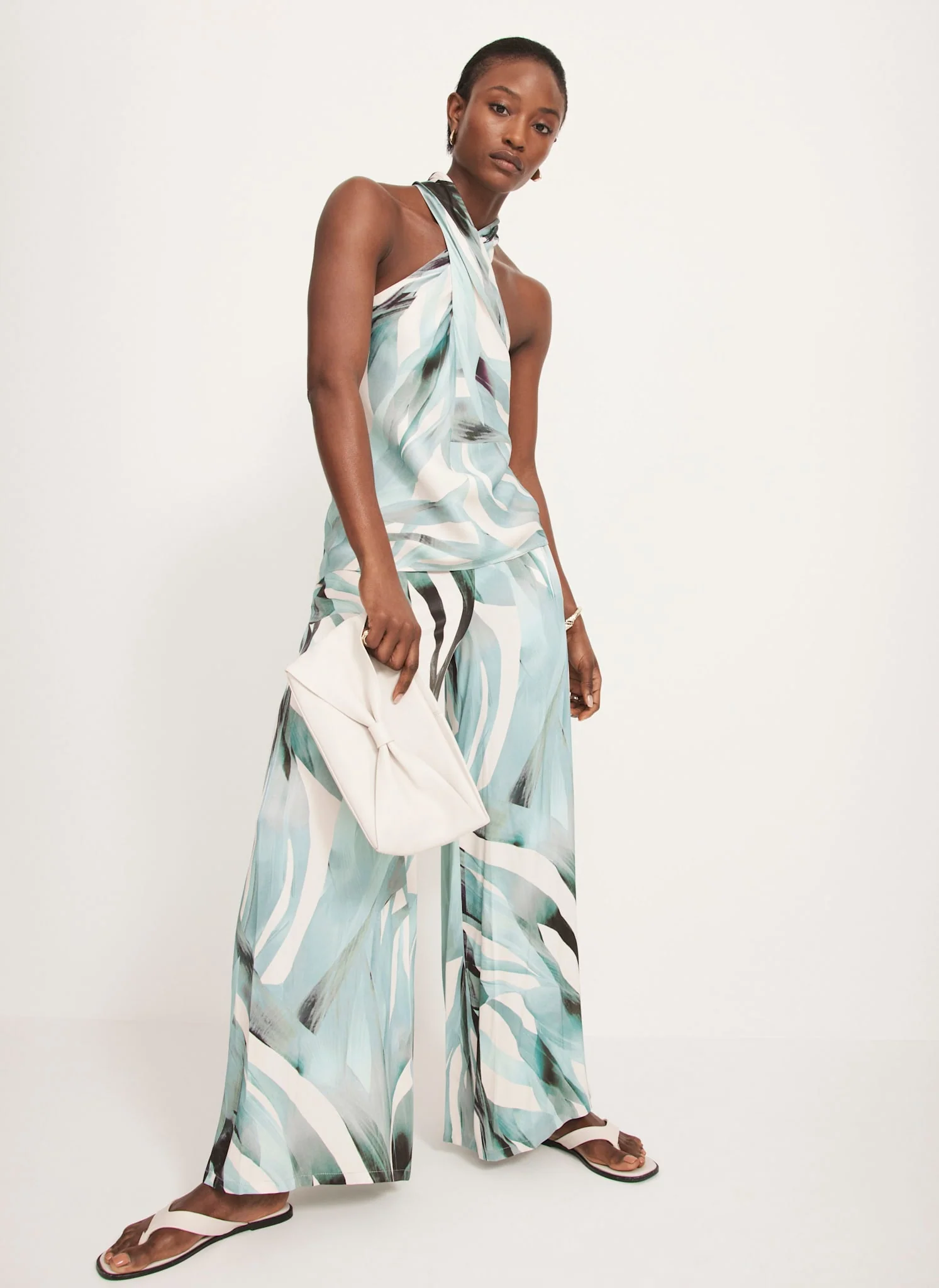 2326-blue-palm-print-satin-trousers-1.webp Blue Palm Print Satin Trousers