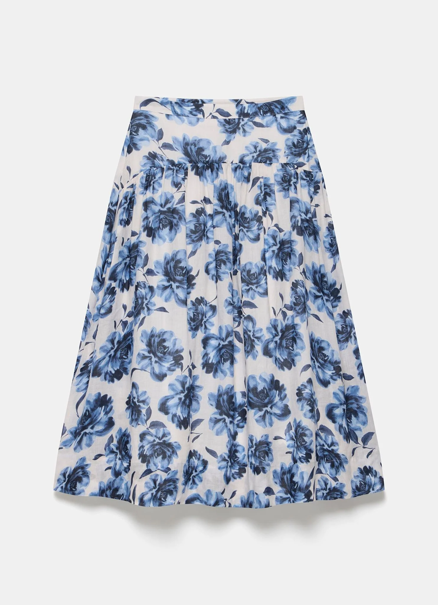 2348-blue-floral-print-midi-skirt-6.webp Blue Floral Print Midi Skirt