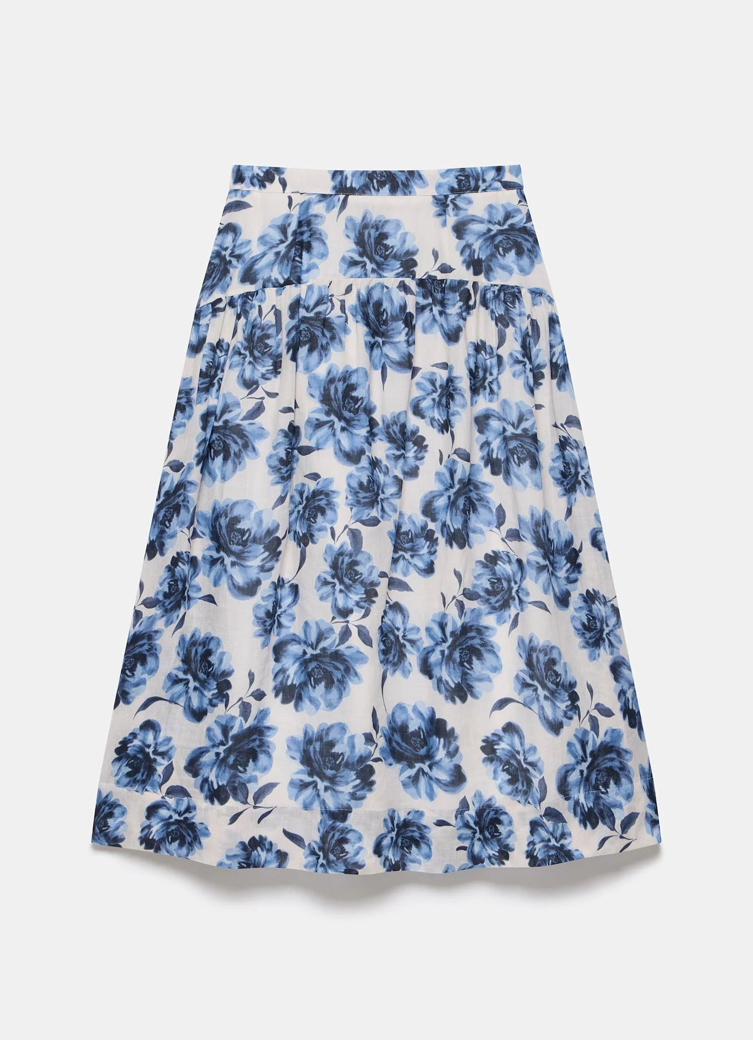 2348-blue-floral-print-midi-skirt-7.webp Blue Floral Print Midi Skirt