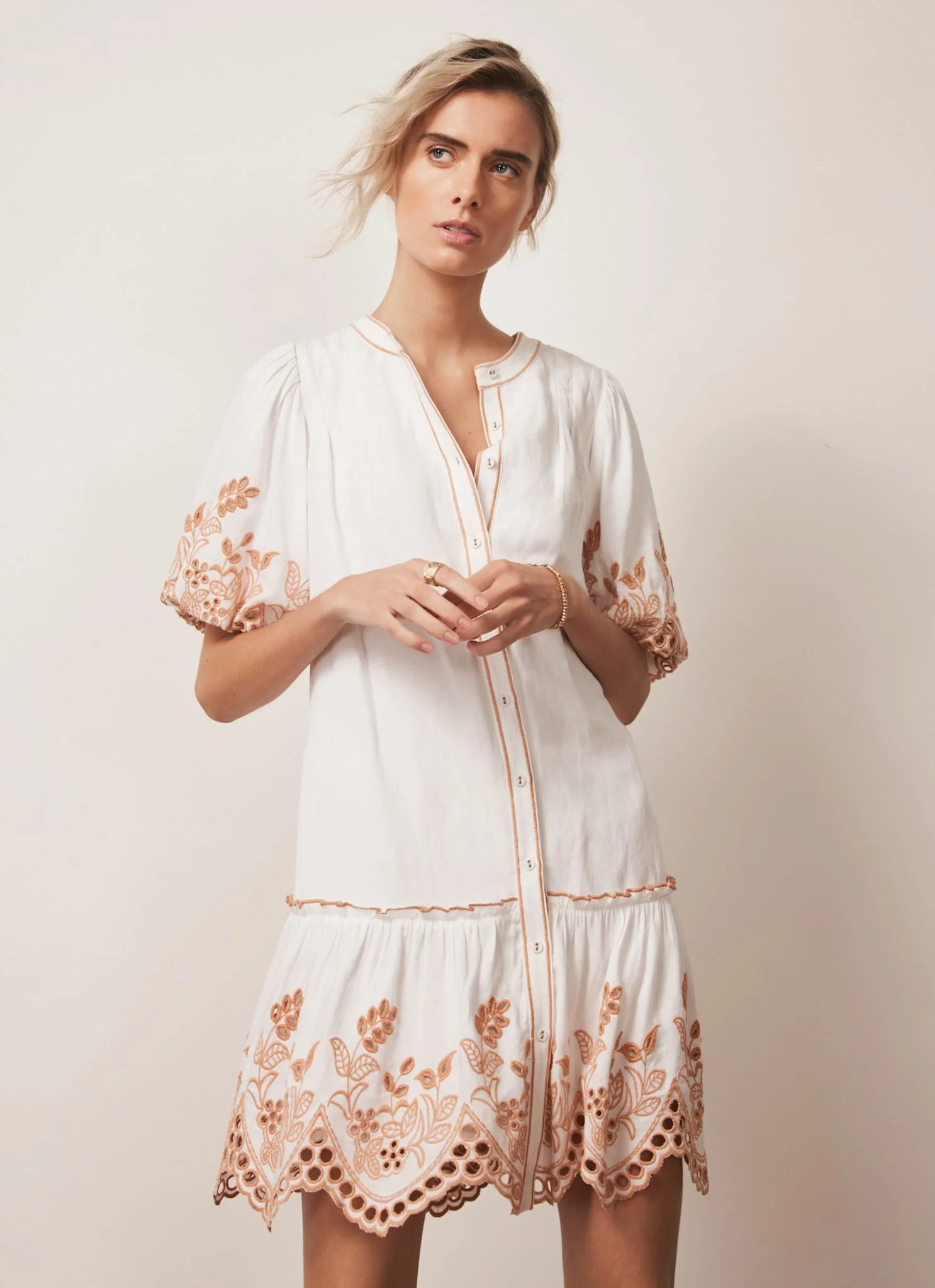 2386-white-linen-blend-broderie-mini-dress-2.webp White Linen Blend Broderie Mini Dress