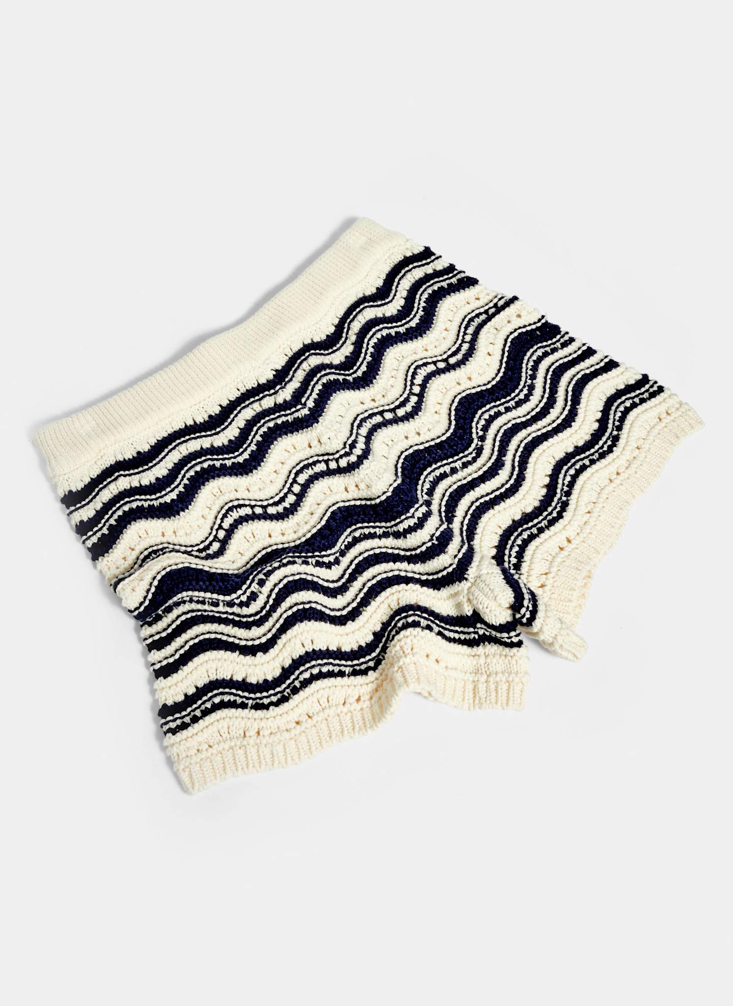 2446-white-striped-knit-cotton-shorts-7.jpg White Striped Knit Cotton Shorts