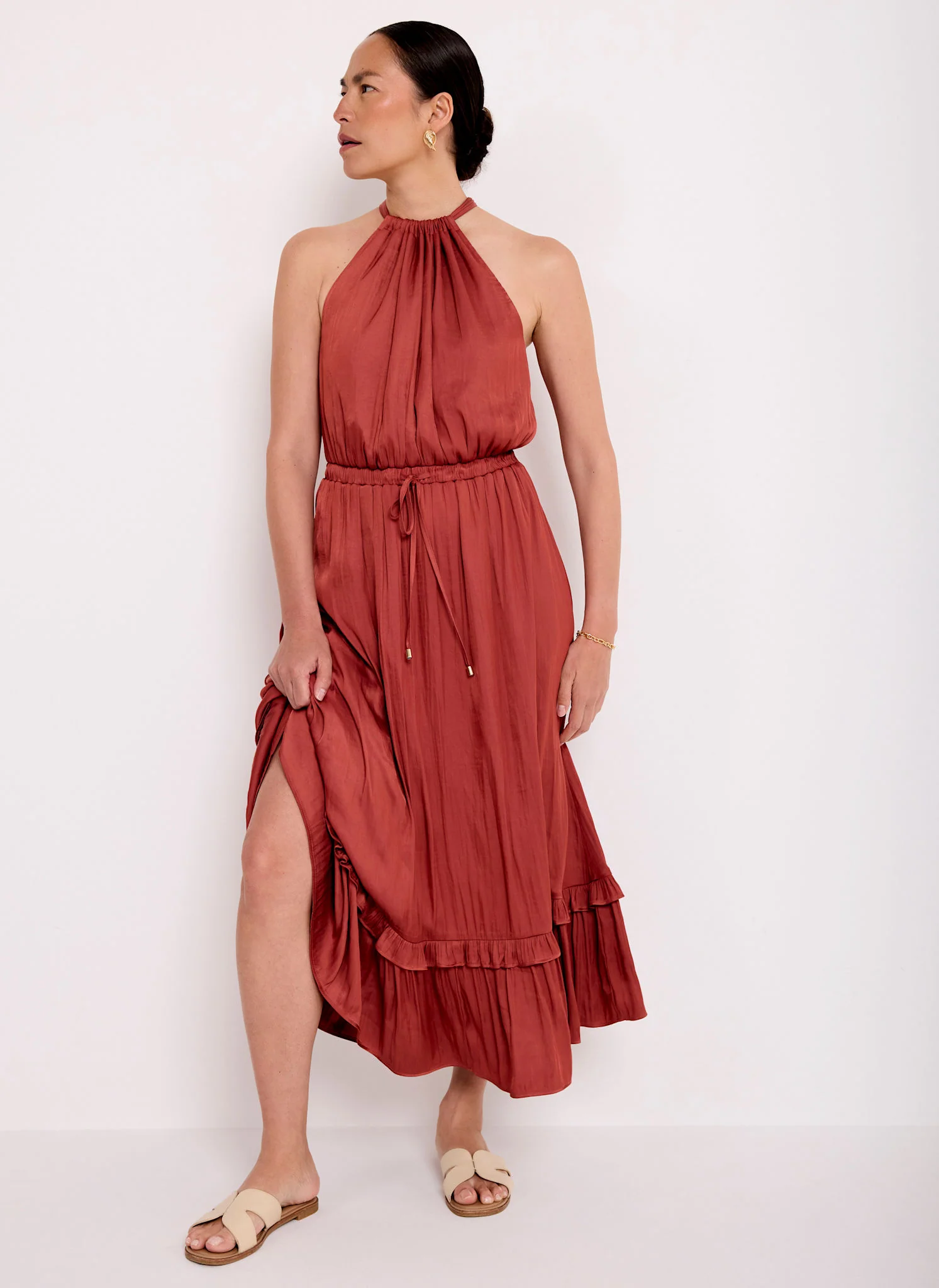 257-rust-red-satin-halter-midi-dress-2.webp Rust Red Satin Halter Midi Dress