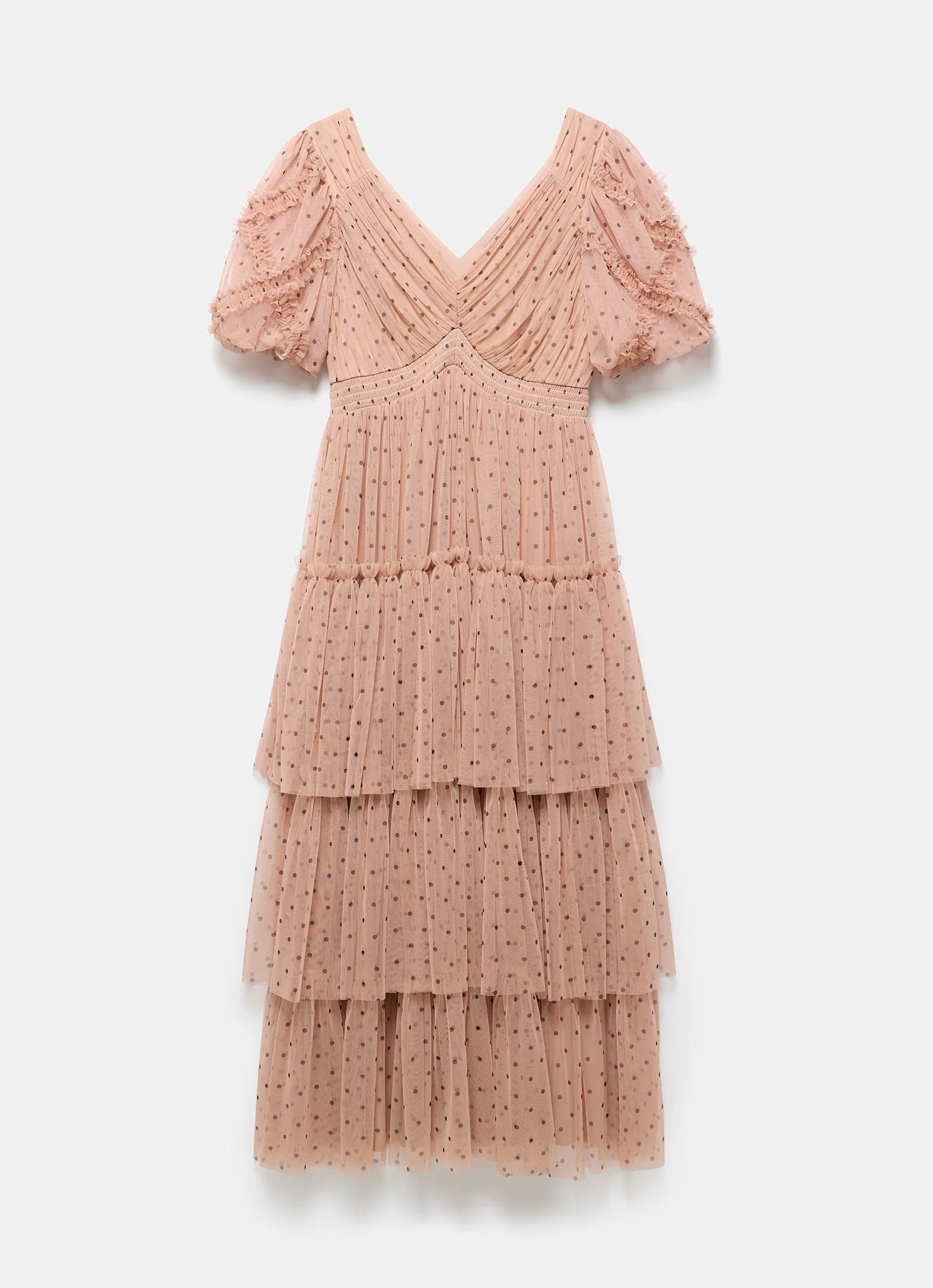 2573-pink-polka-dot-tulle-midi-dress-7.webp Pink Polka Dot Tulle Midi Dress