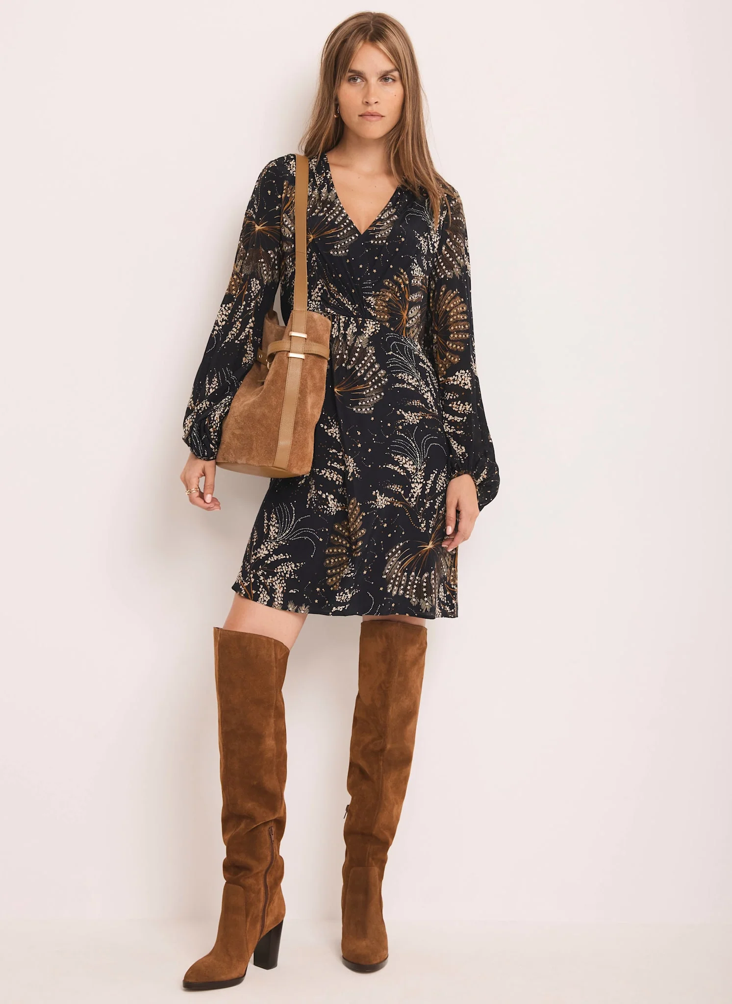 2589-navy-printed-mini-dress-1.webp Navy Printed Mini Dress