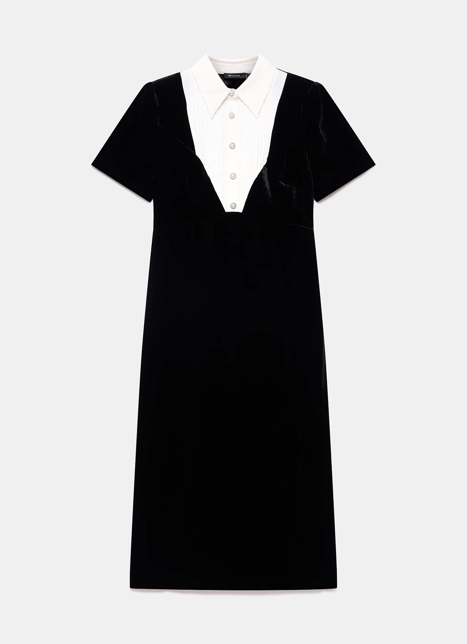 2631-black-velvet-shirt-midi-dress-7.webp Black Velvet Shirt Midi Dress
